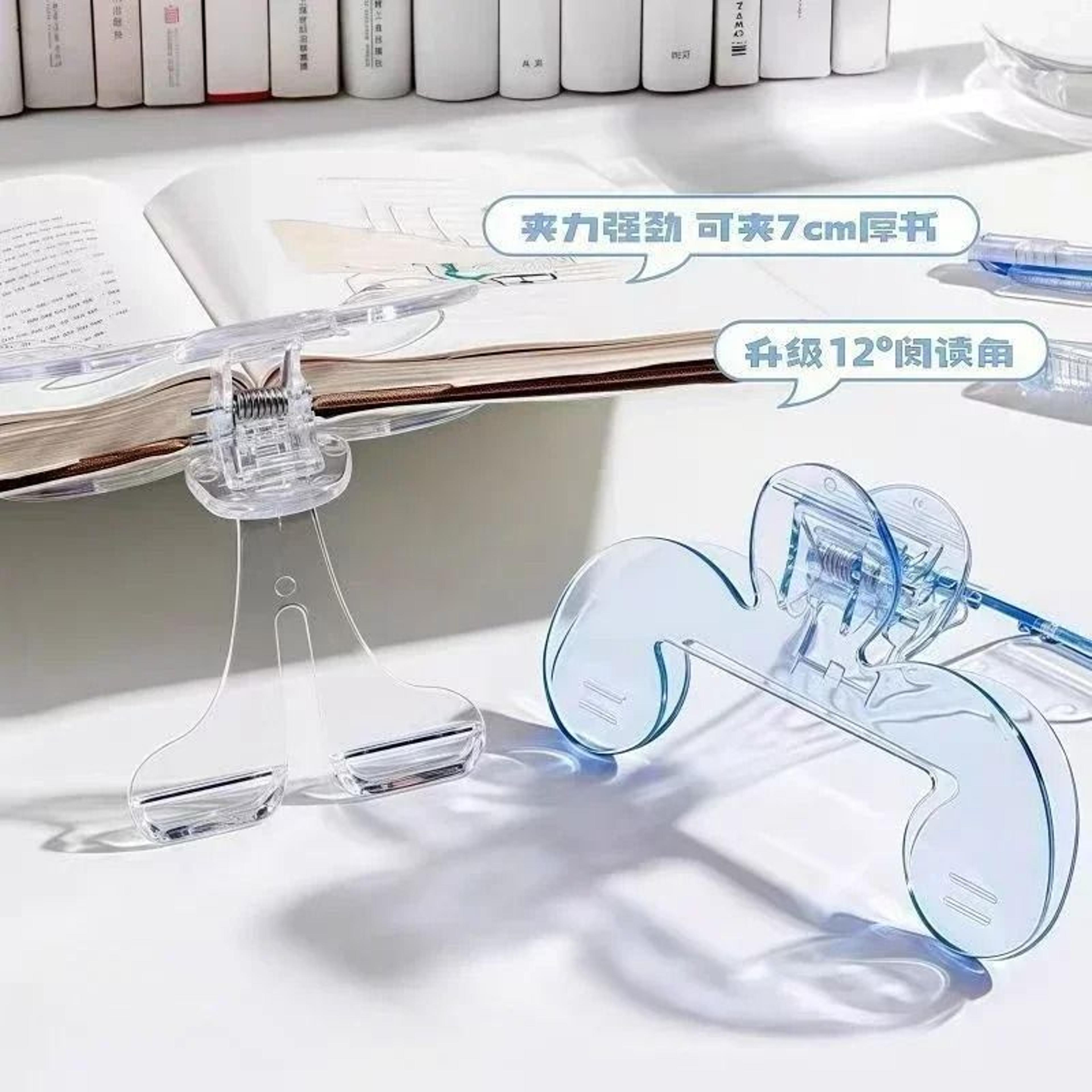 Transparent Book Page Holder Clip With Reading Stand 1