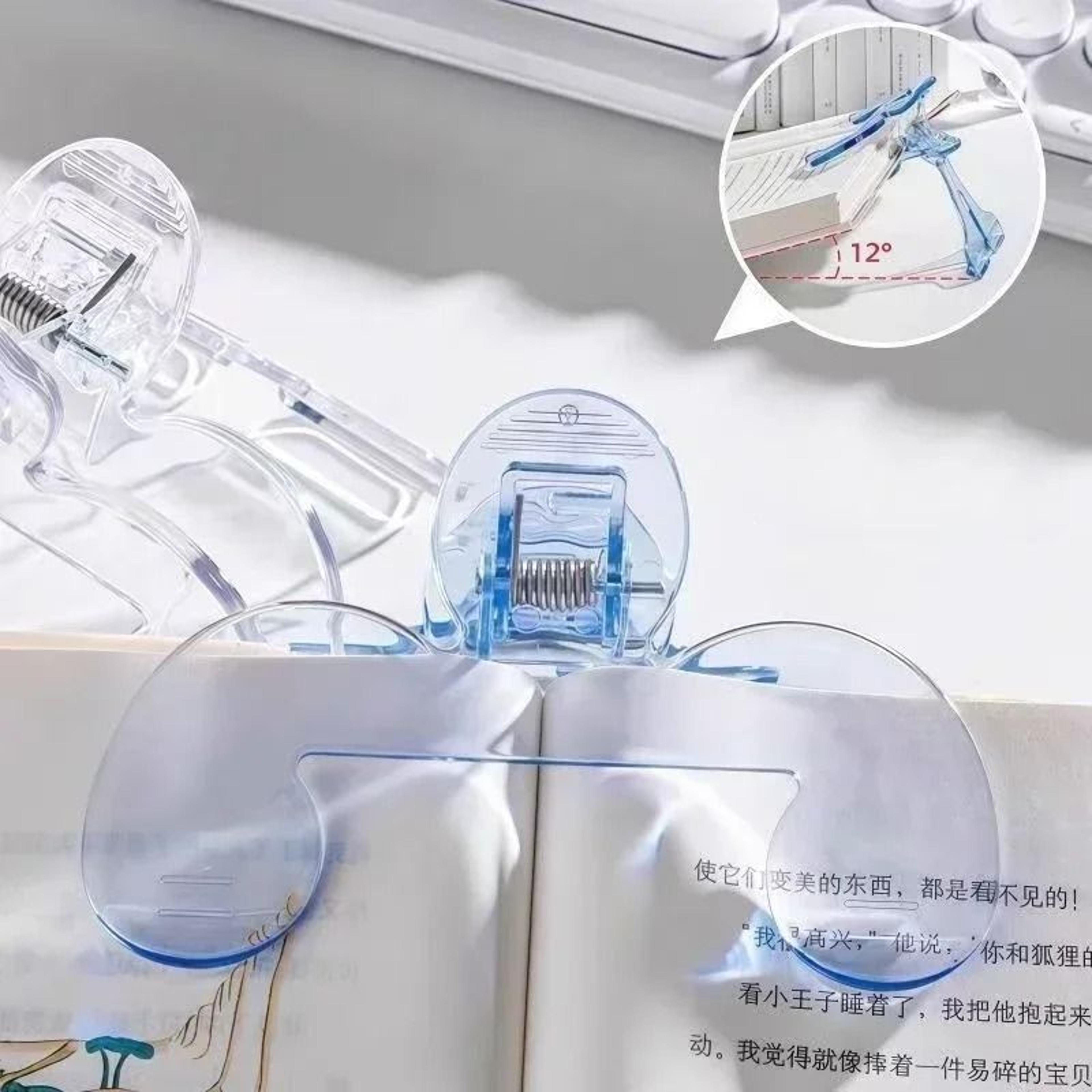 Transparent Book Page Holder Clip With Reading Stand 2