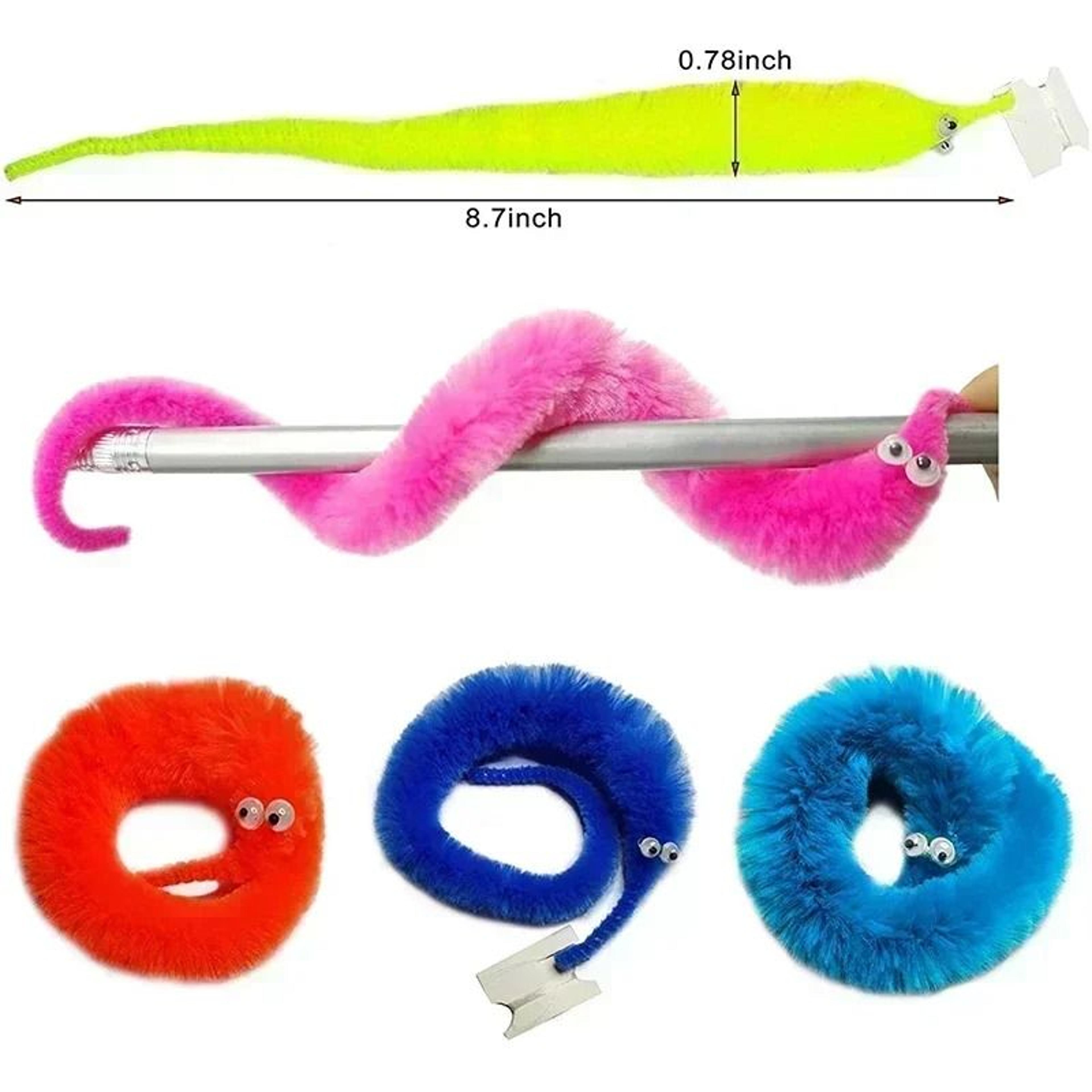 Magic Furry Worm Cat Teaser Toy Set 2