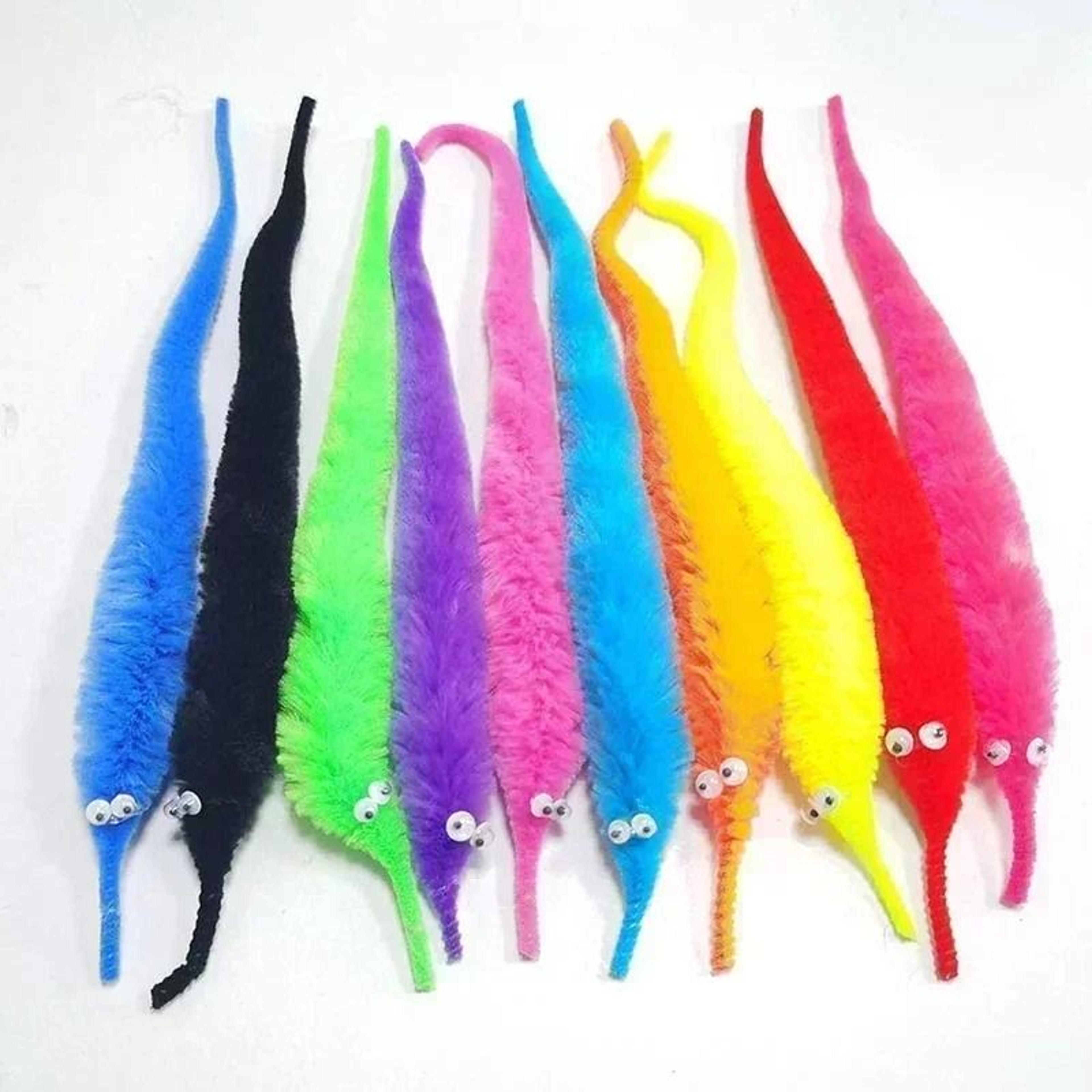 Magic Furry Worm Cat Teaser Toy Set 3