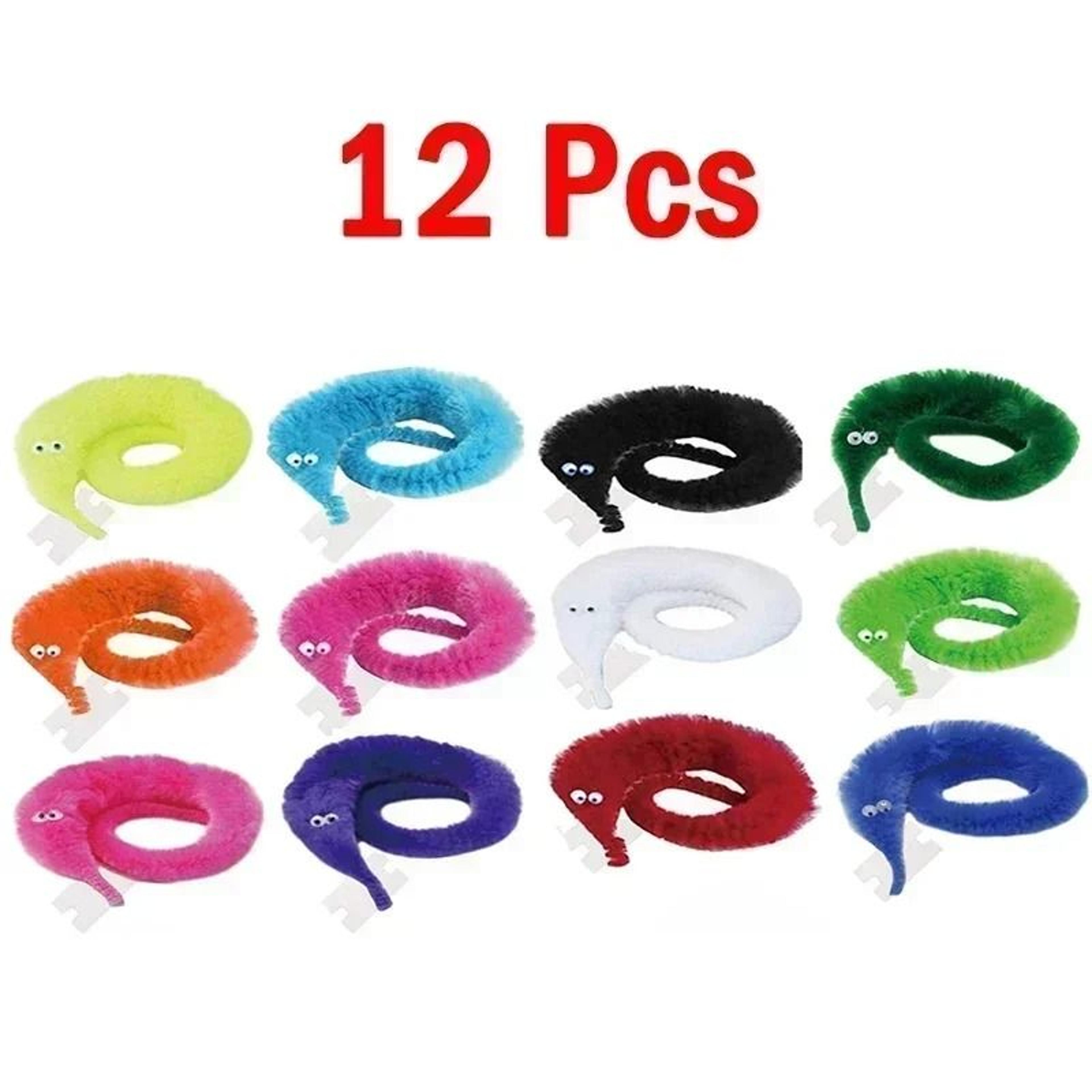 Magic Furry Worm Cat Teaser Toy Set 7