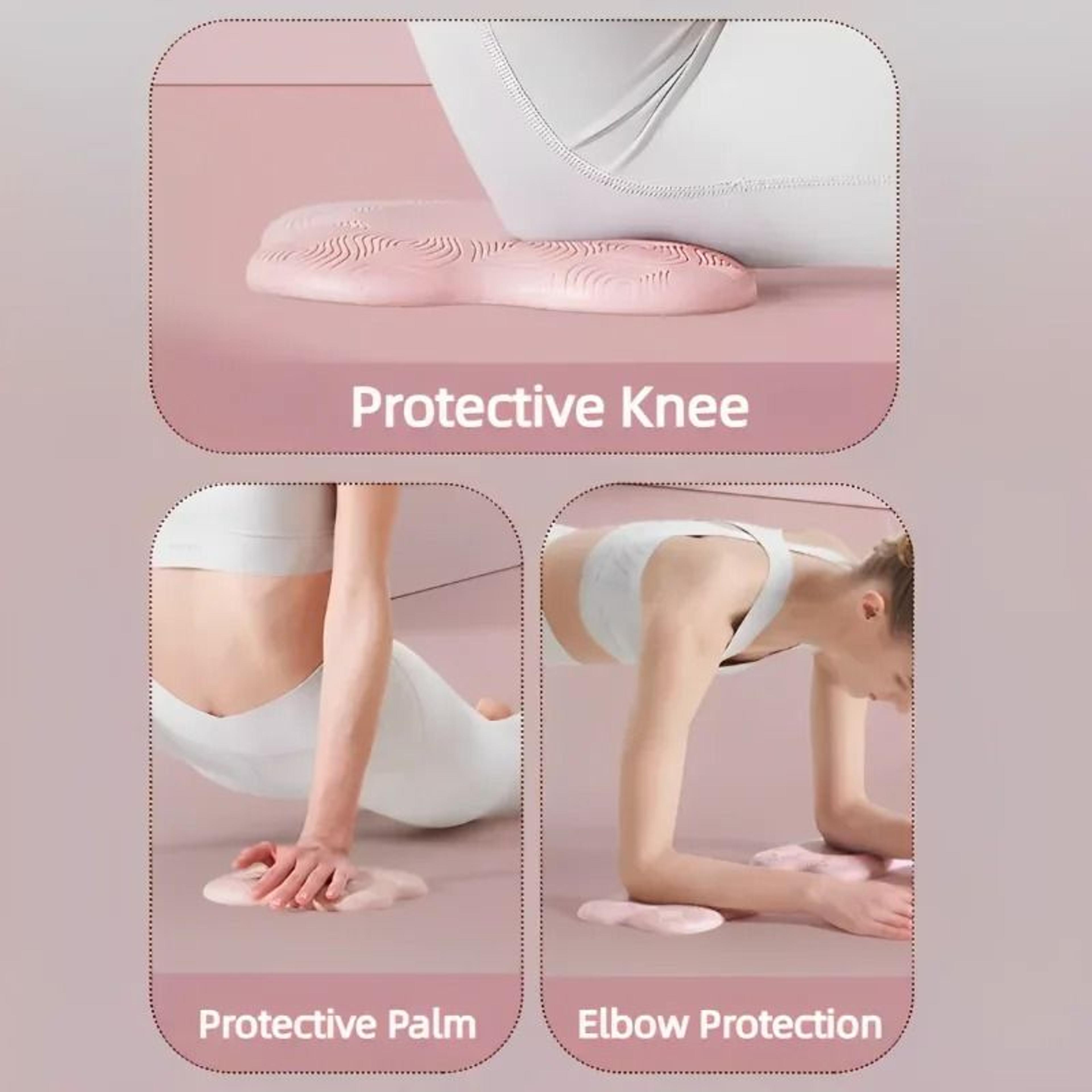 Thick TPE Non Slip Yoga Knee And Elbow Support Pad 4