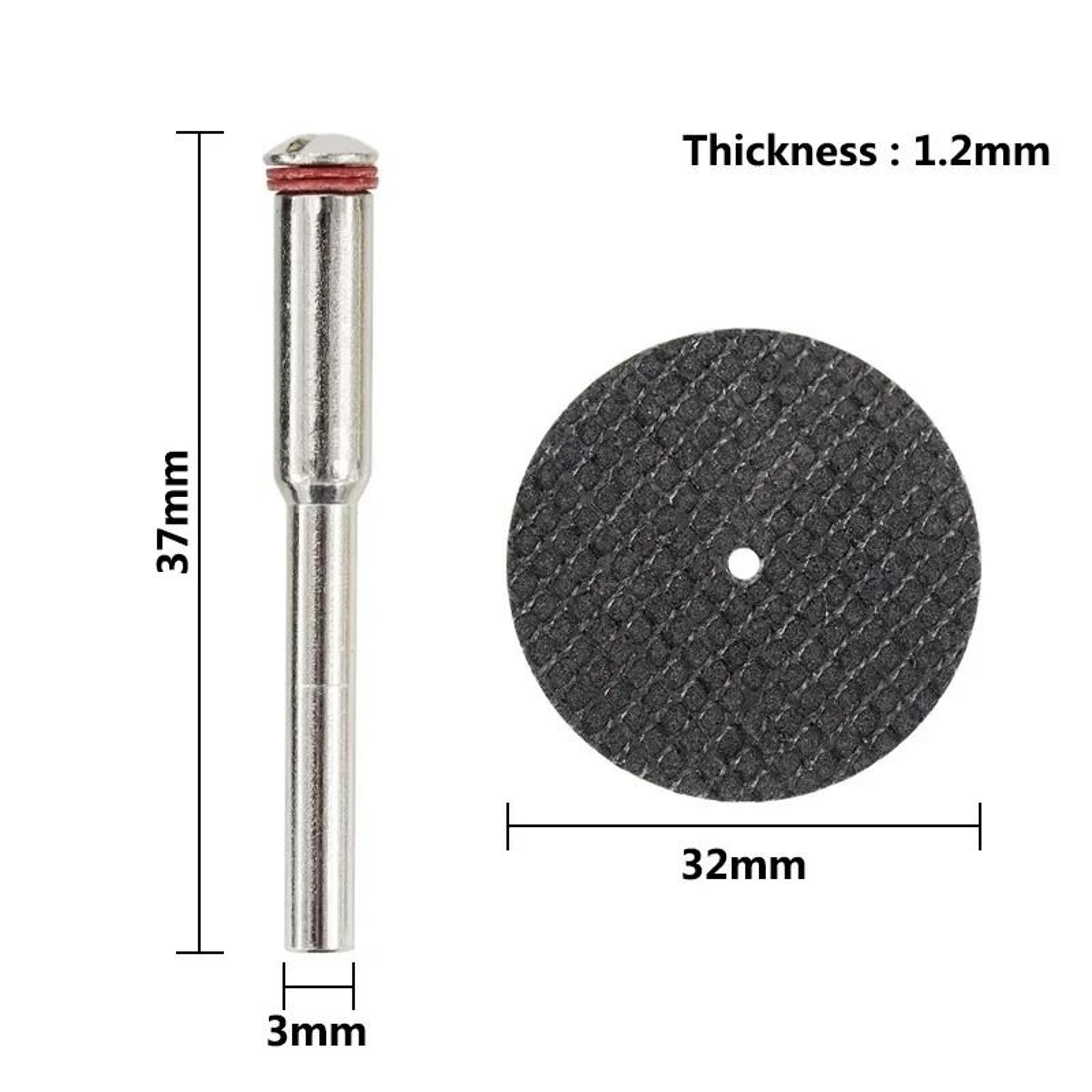 32mm Abrasive Cutting Disc Set With Mandrels For Rotary Tools 2