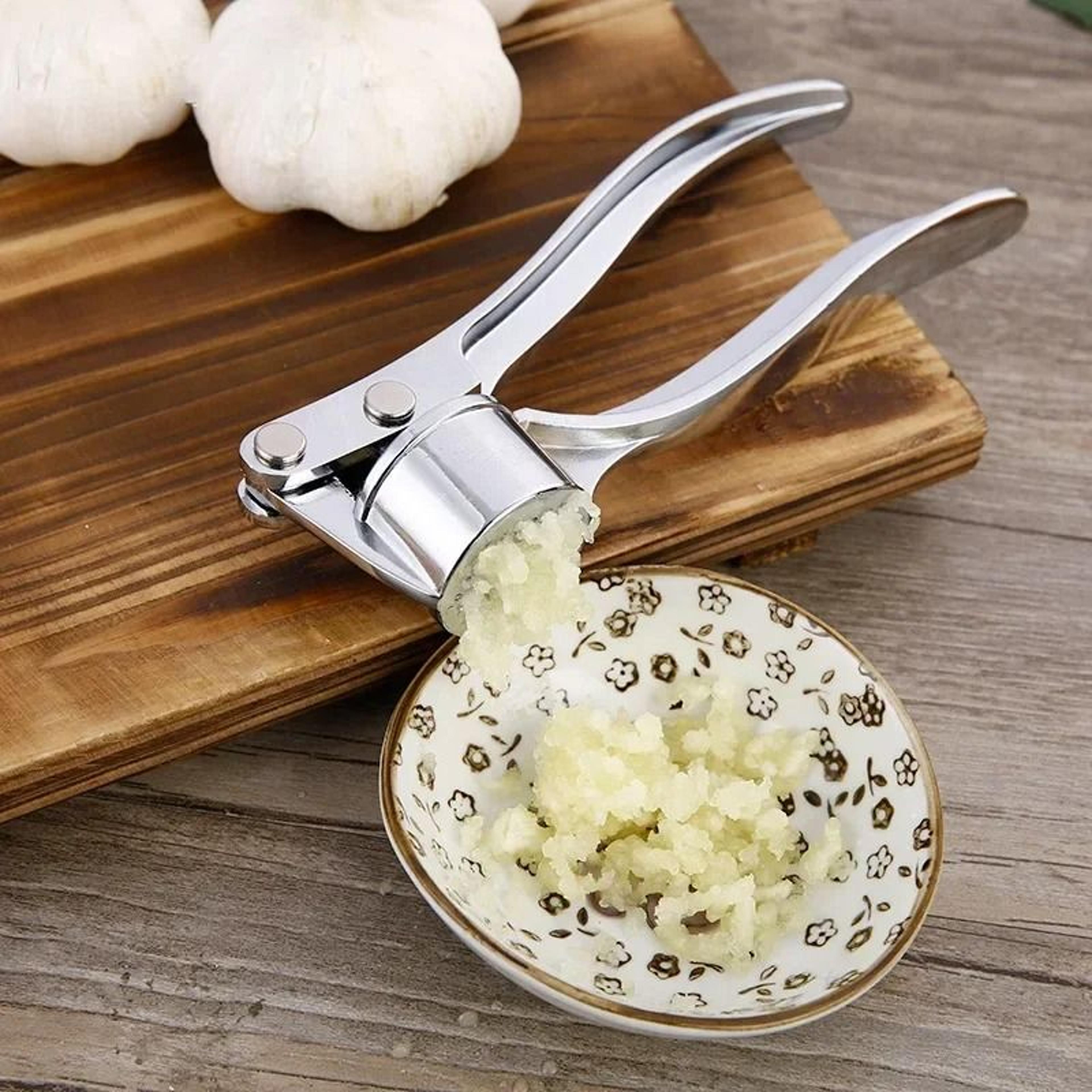 Stainless Steel Garlic Press Crusher  Ginger Mincer Kitchen Tool 1