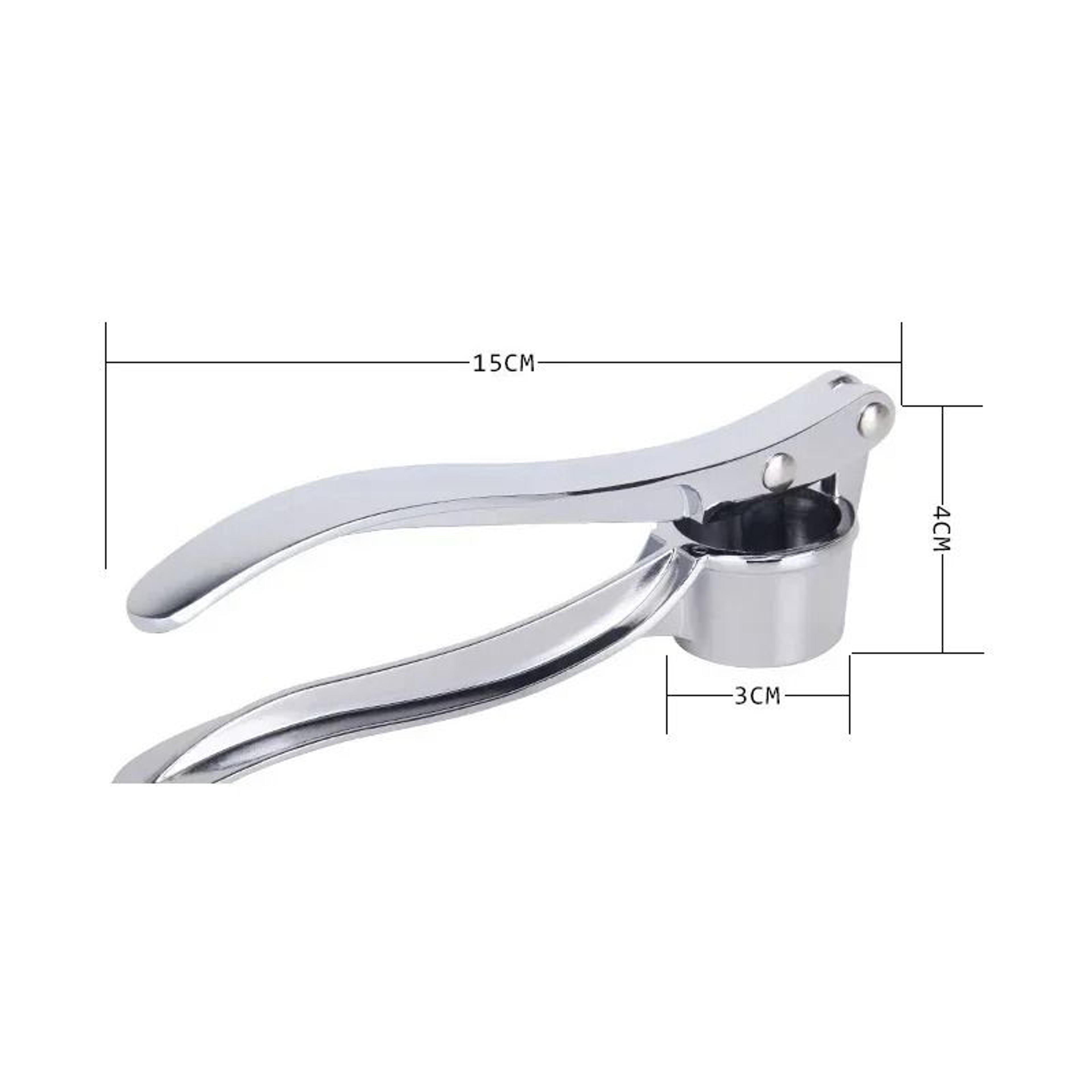 Stainless Steel Garlic Press Crusher  Ginger Mincer Kitchen Tool 6