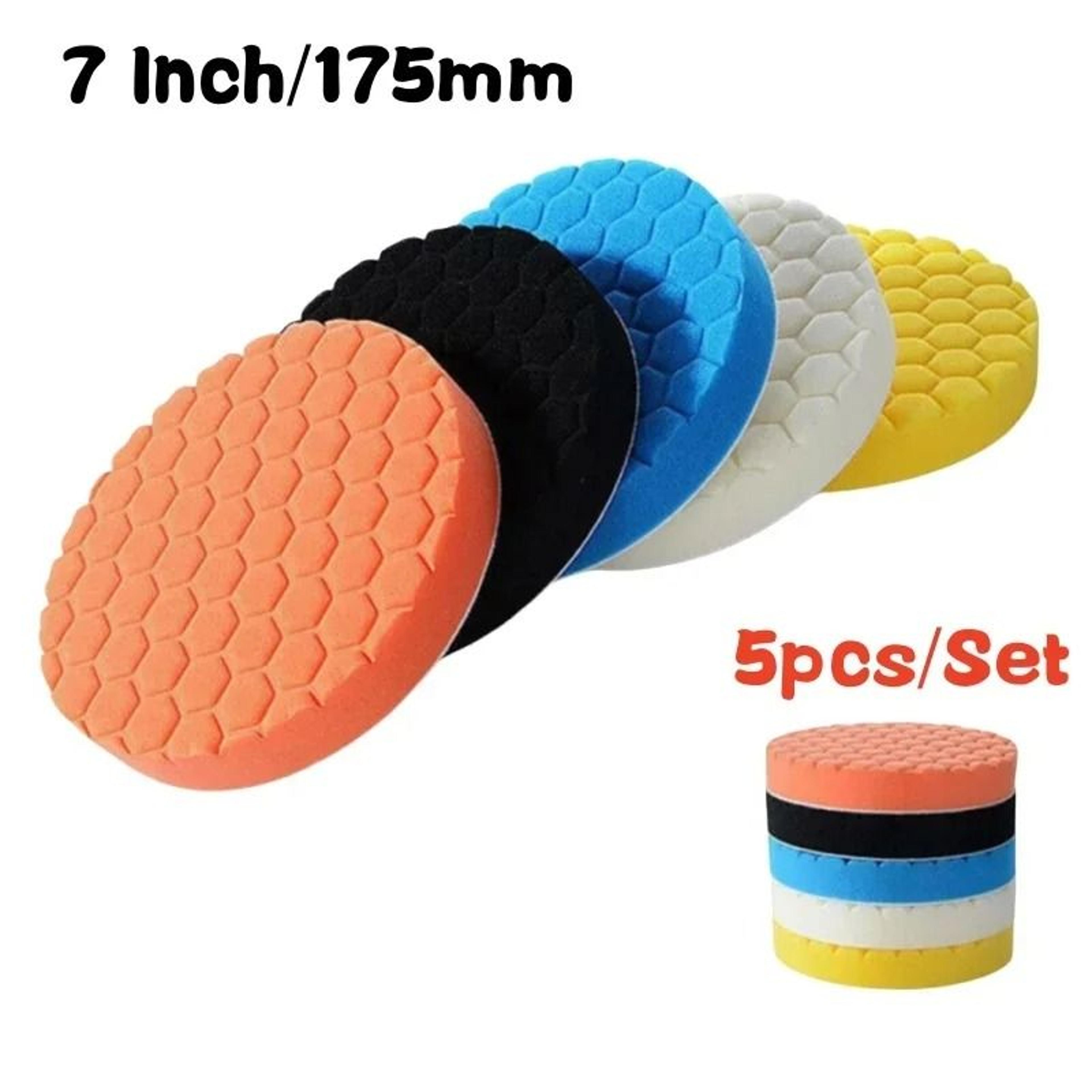 5 Piece Car Polishing Pad Kit Self Adhesive Buffing Sponge Set 10