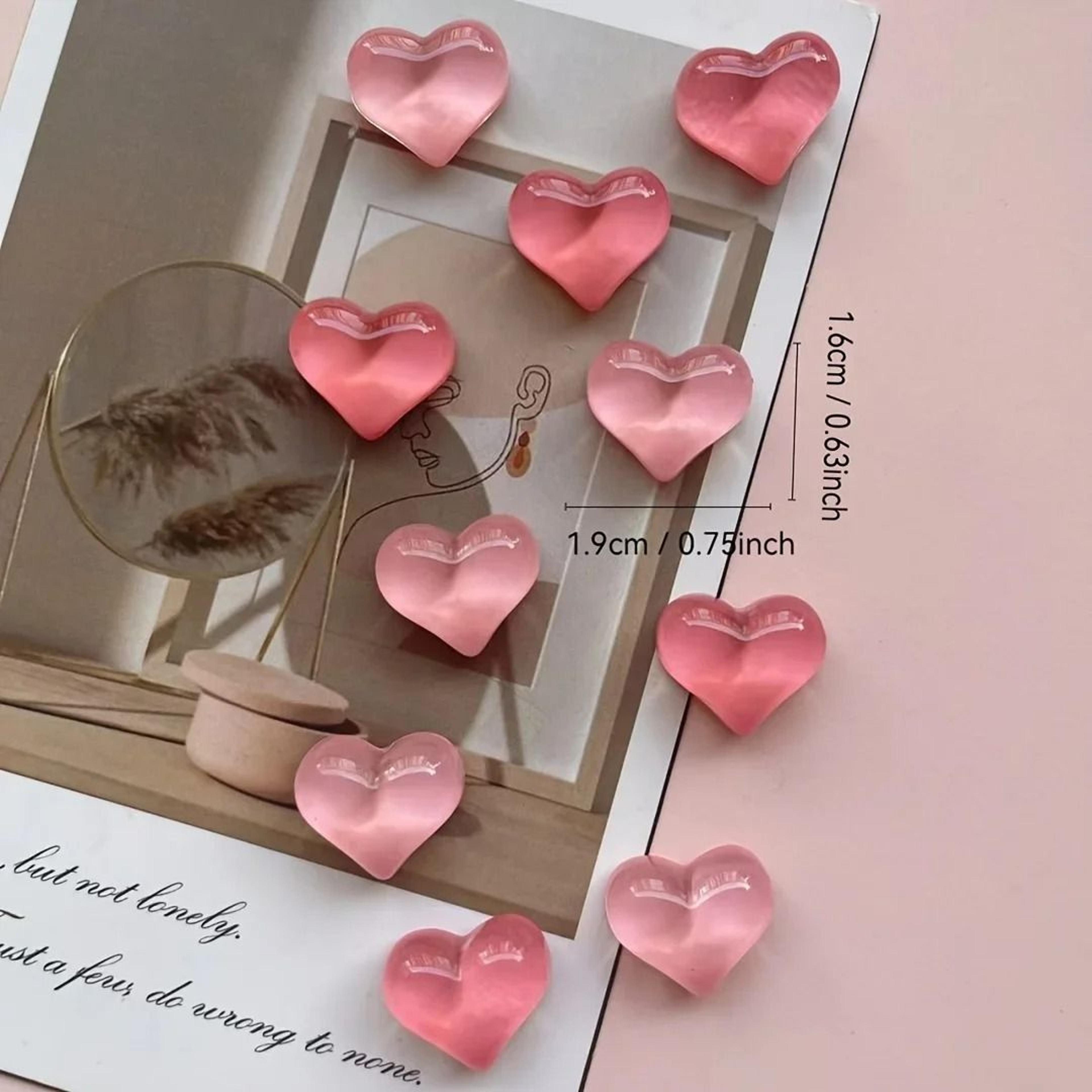 10 Piece Heart Resin Refrigerator Magnets For Fridge  Whiteboard 1
