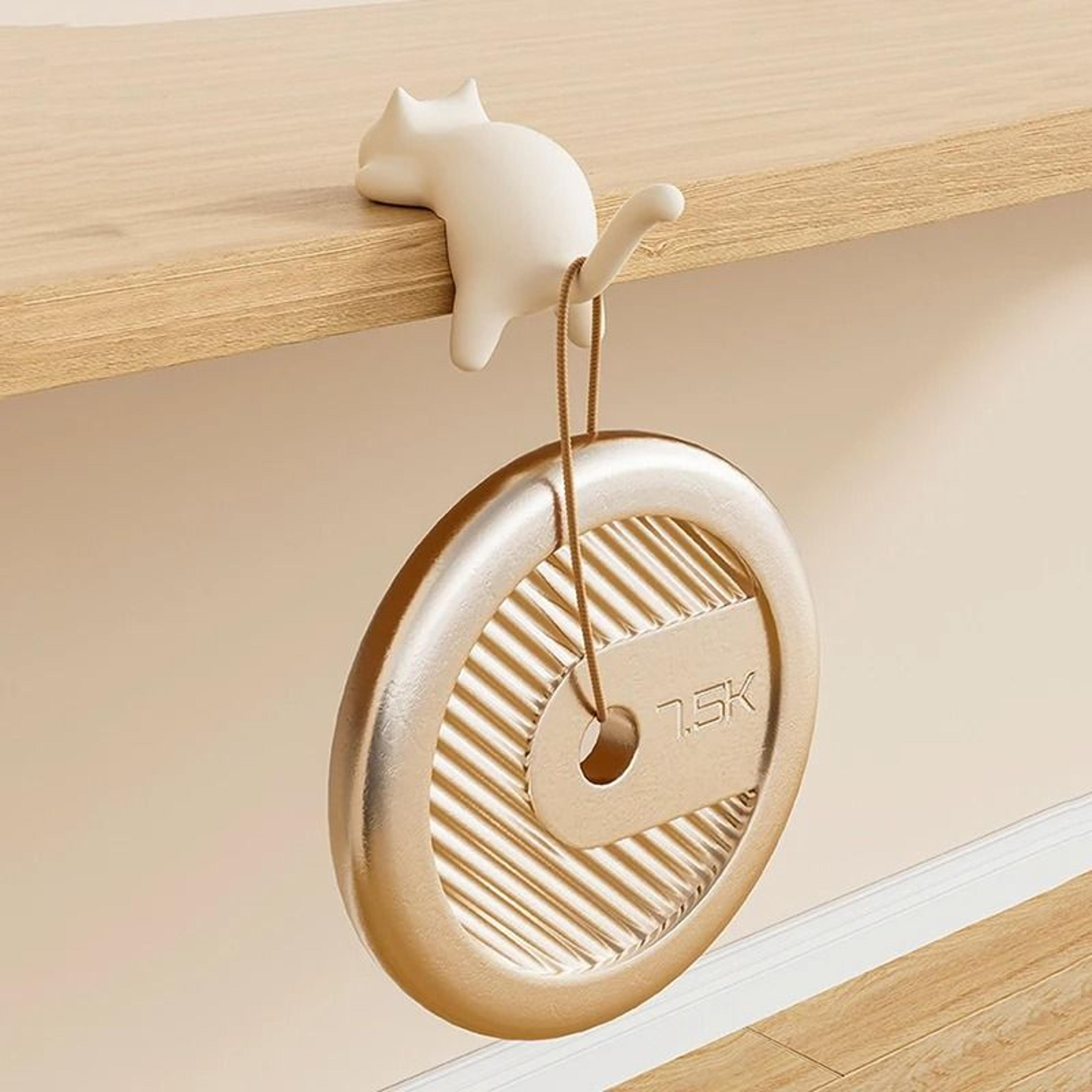 Cute Cat Desk Edge Hook Organizer For Keys Bags And Headphones 3