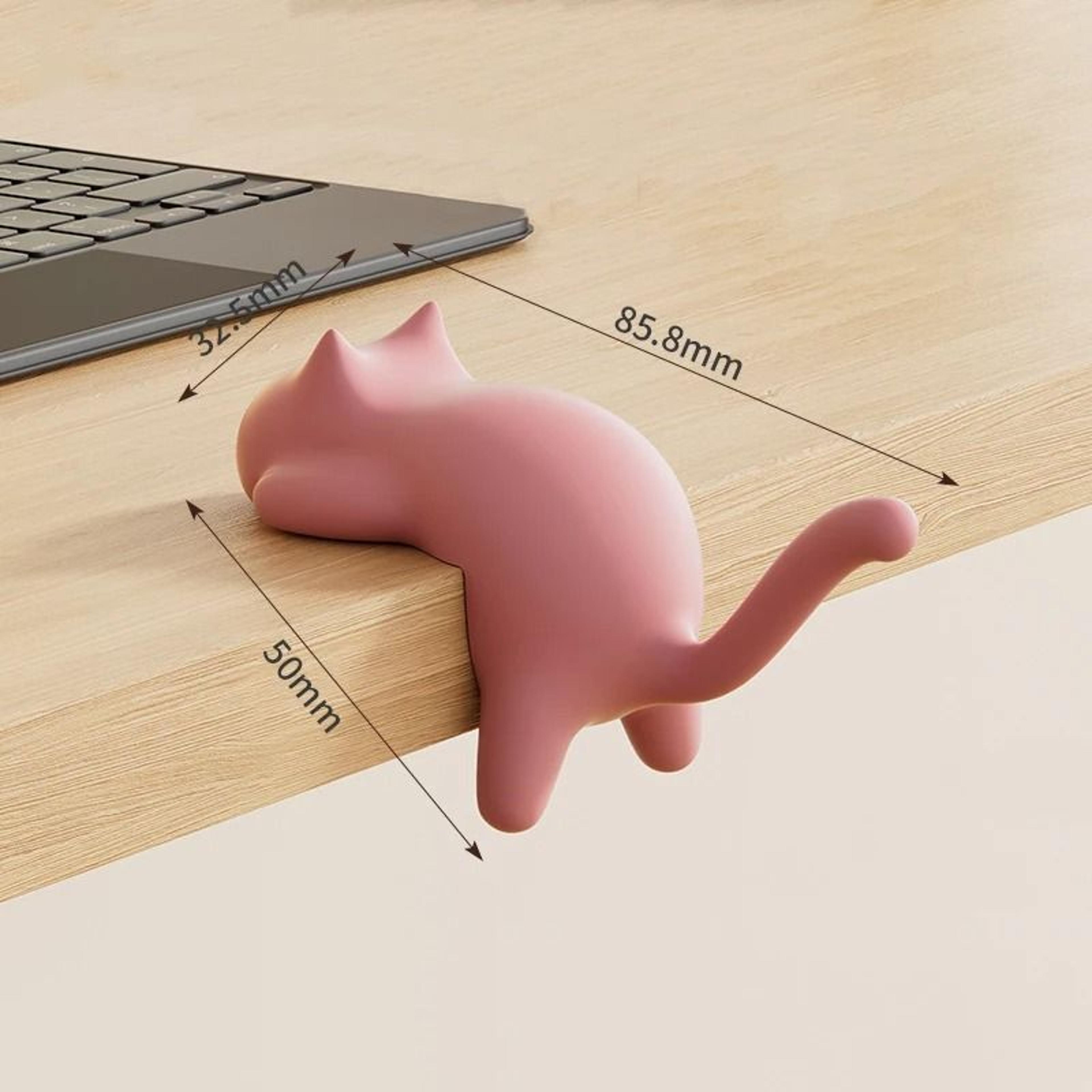 Cute Cat Desk Edge Hook Organizer For Keys Bags And Headphones 6