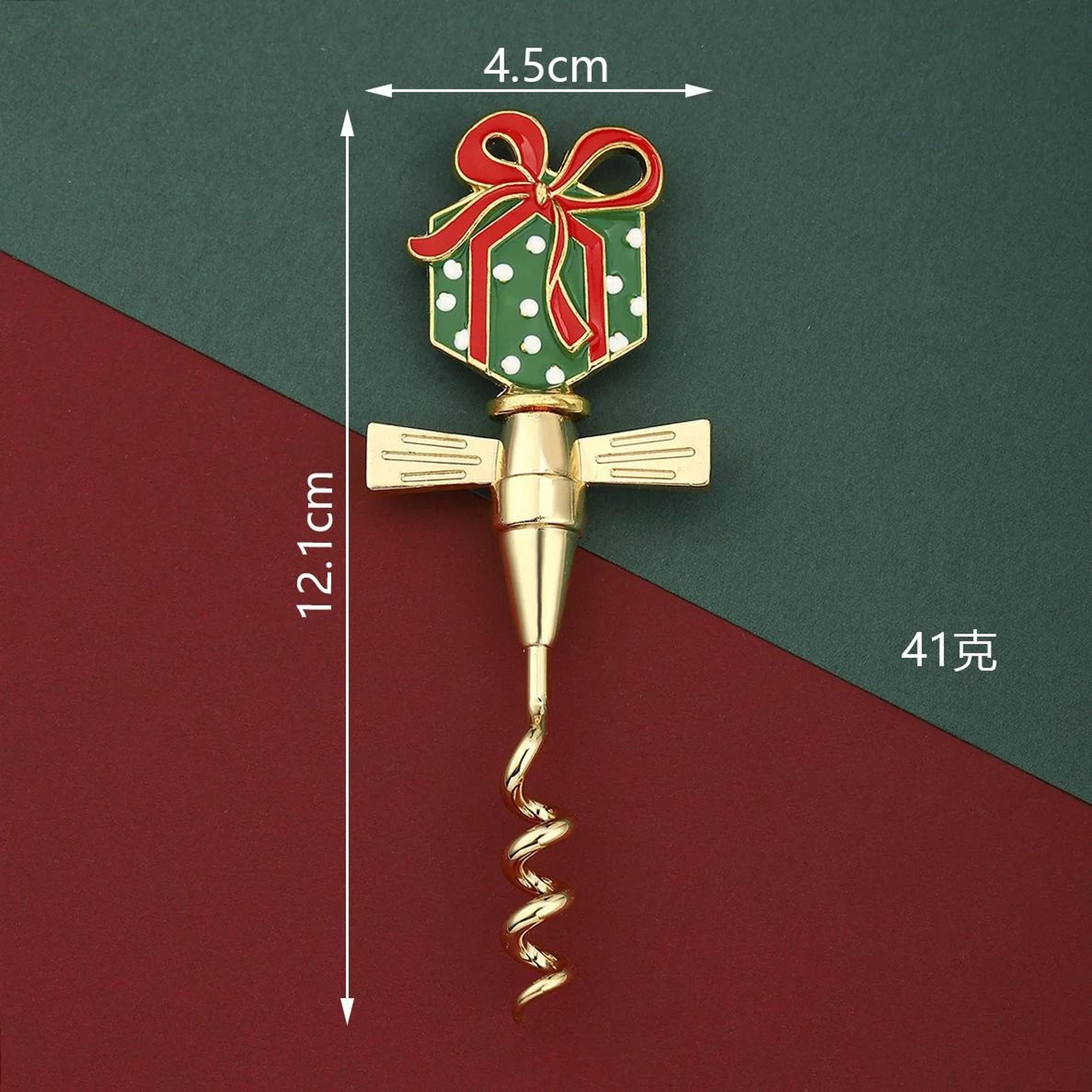 Christmas Bear  Puppy Wine Bottle Opener Decorative Holiday Corkscrew Gift 9