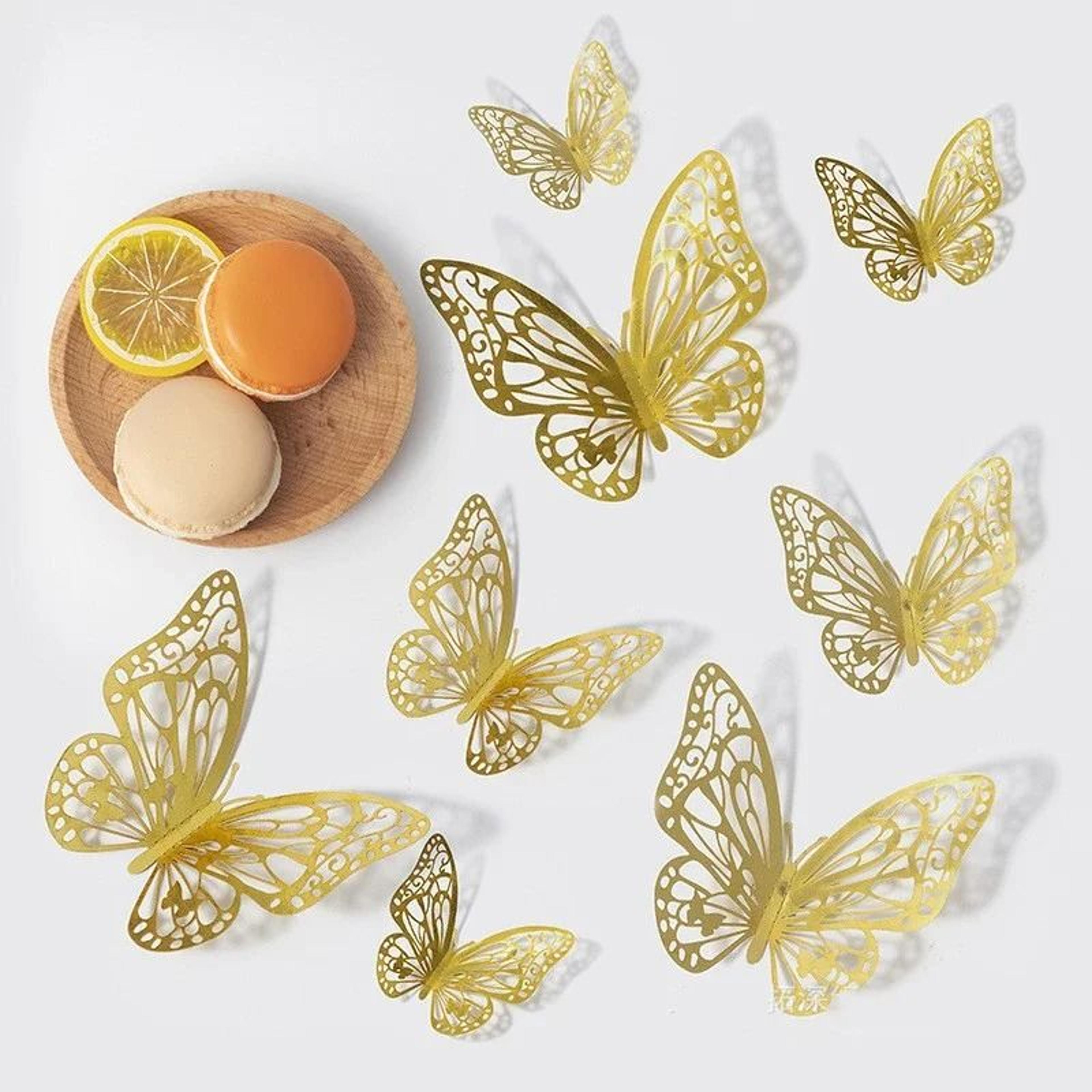 48 Piece 3D Butterfly Wall Decor Set For Parties And Room Decoration 10