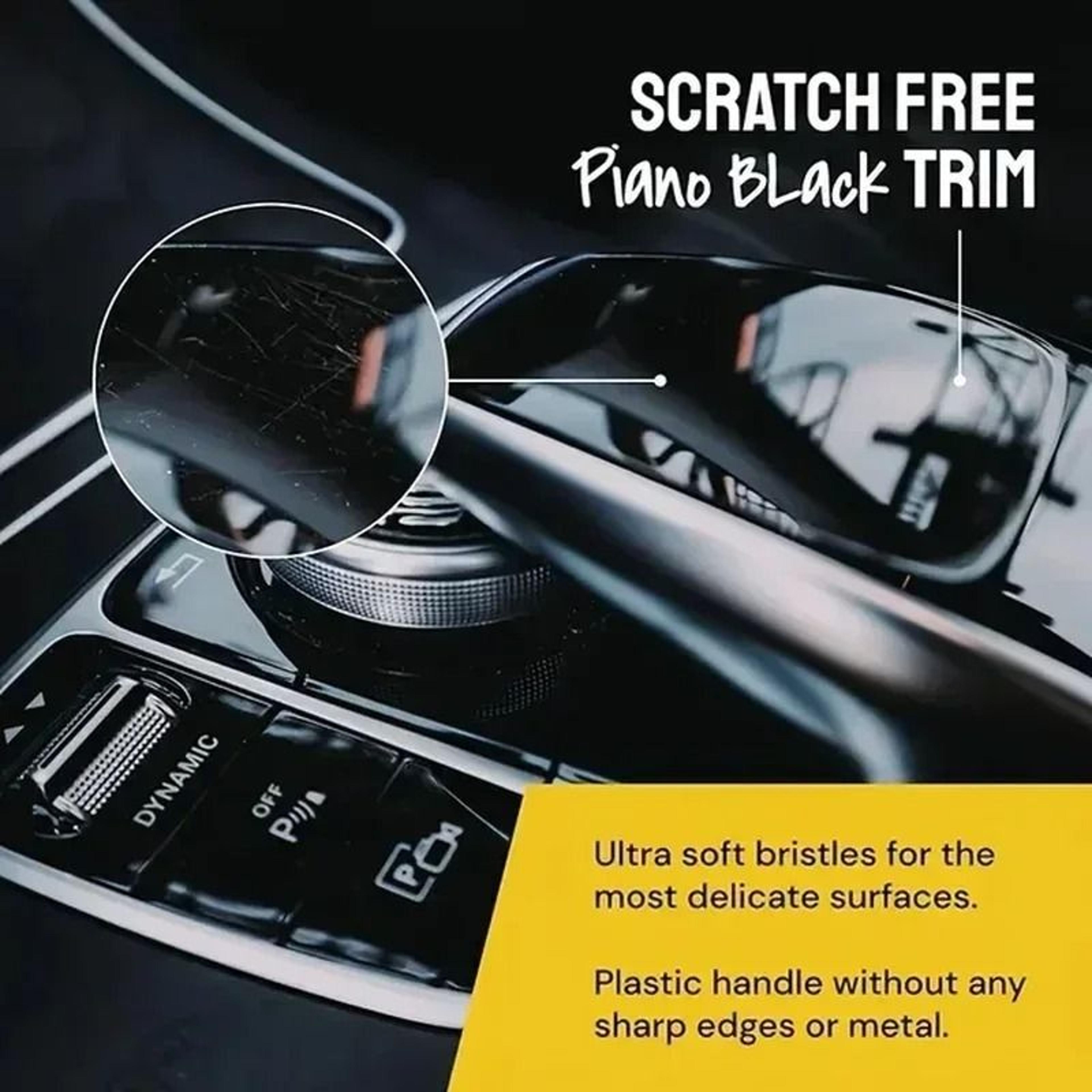 3 Piece Car Detailing Brush Set Soft Bristle Cleaning Brushes For Interior Exterior And Dashboard 1