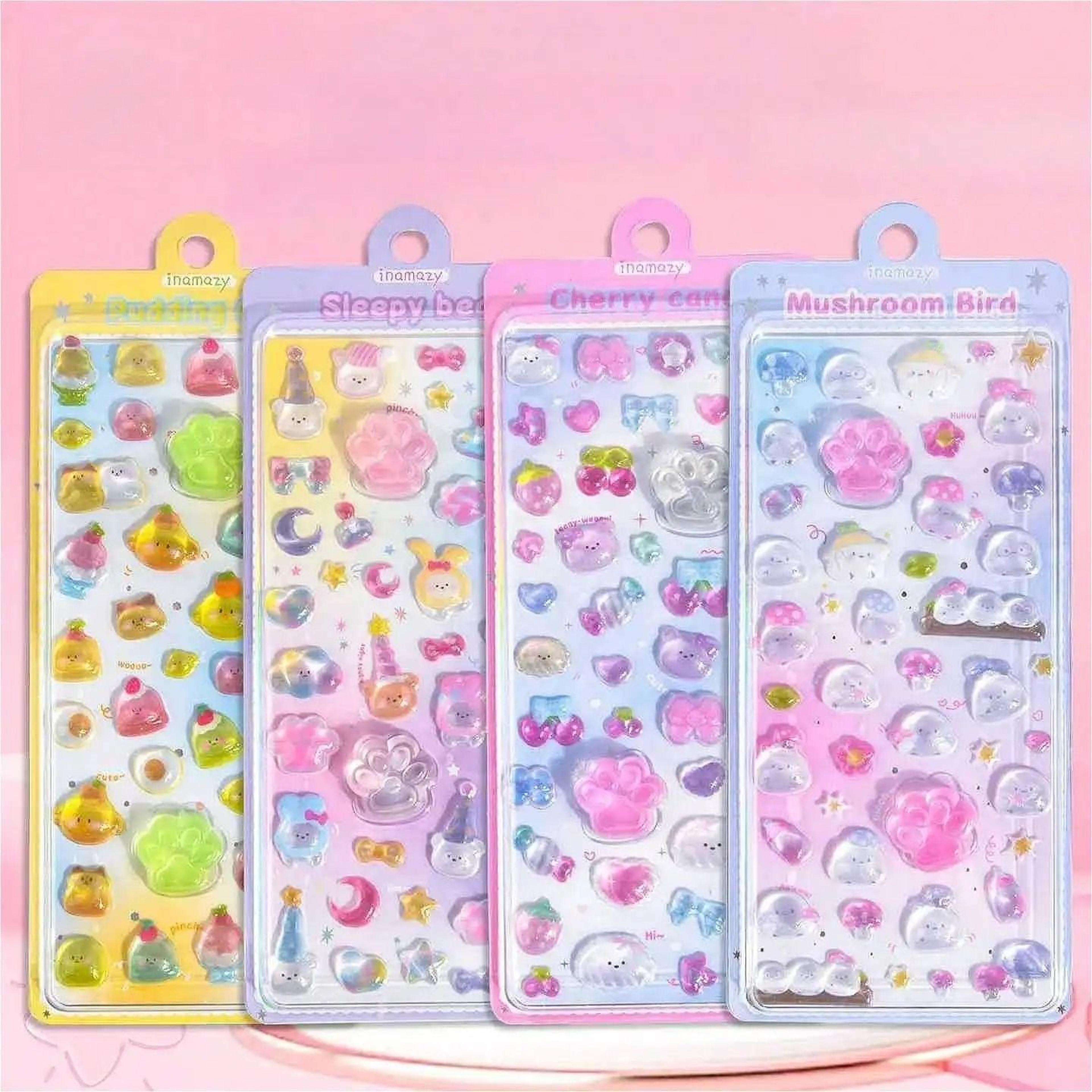 Kawaii 3D Crystal Cat Paw Squishy Sticker For Phone Cases Water Bottles Journals And DIY Crafts 8