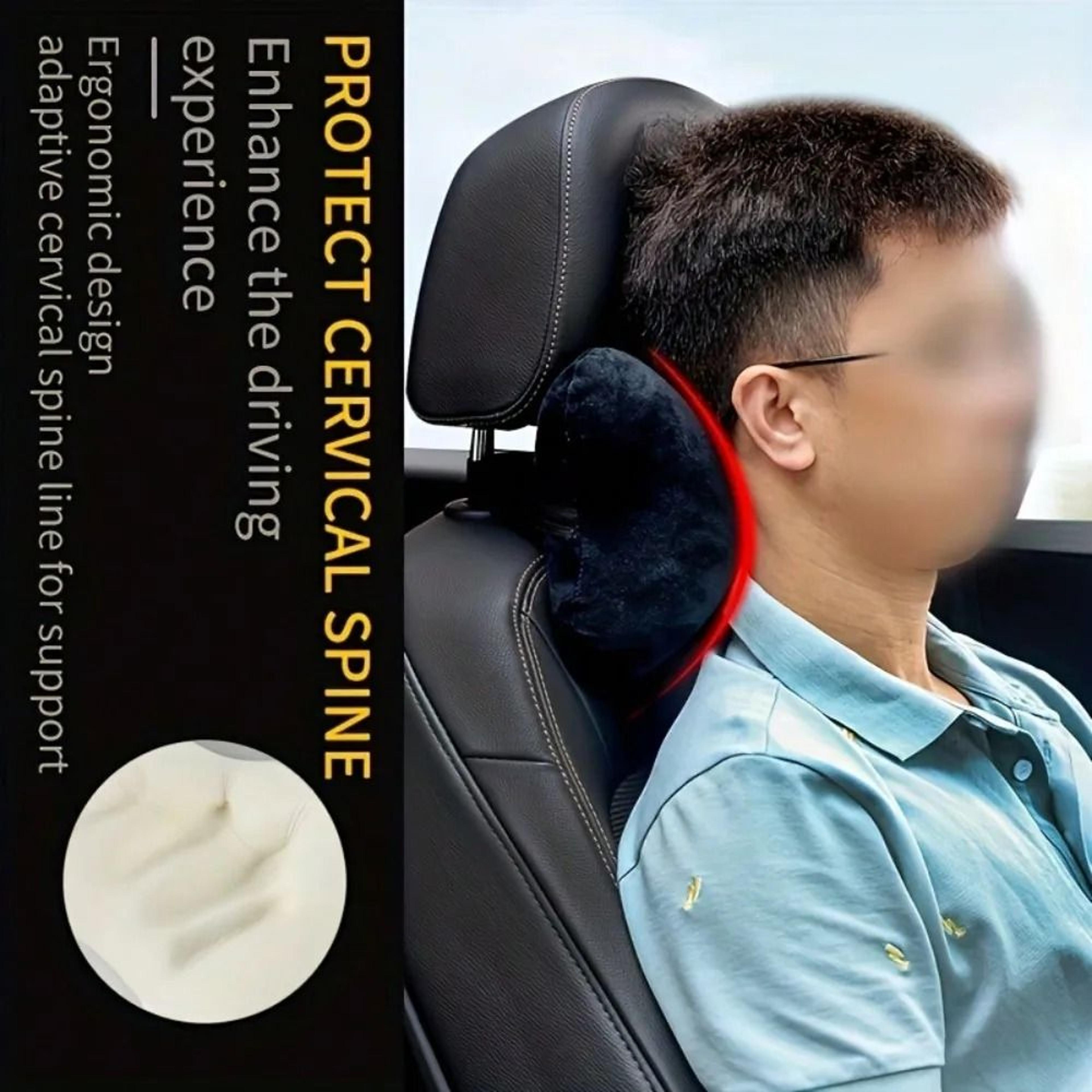Memory Foam Car Neck Pillow Ergonomic Headrest Cushion For Driving Comfort 3