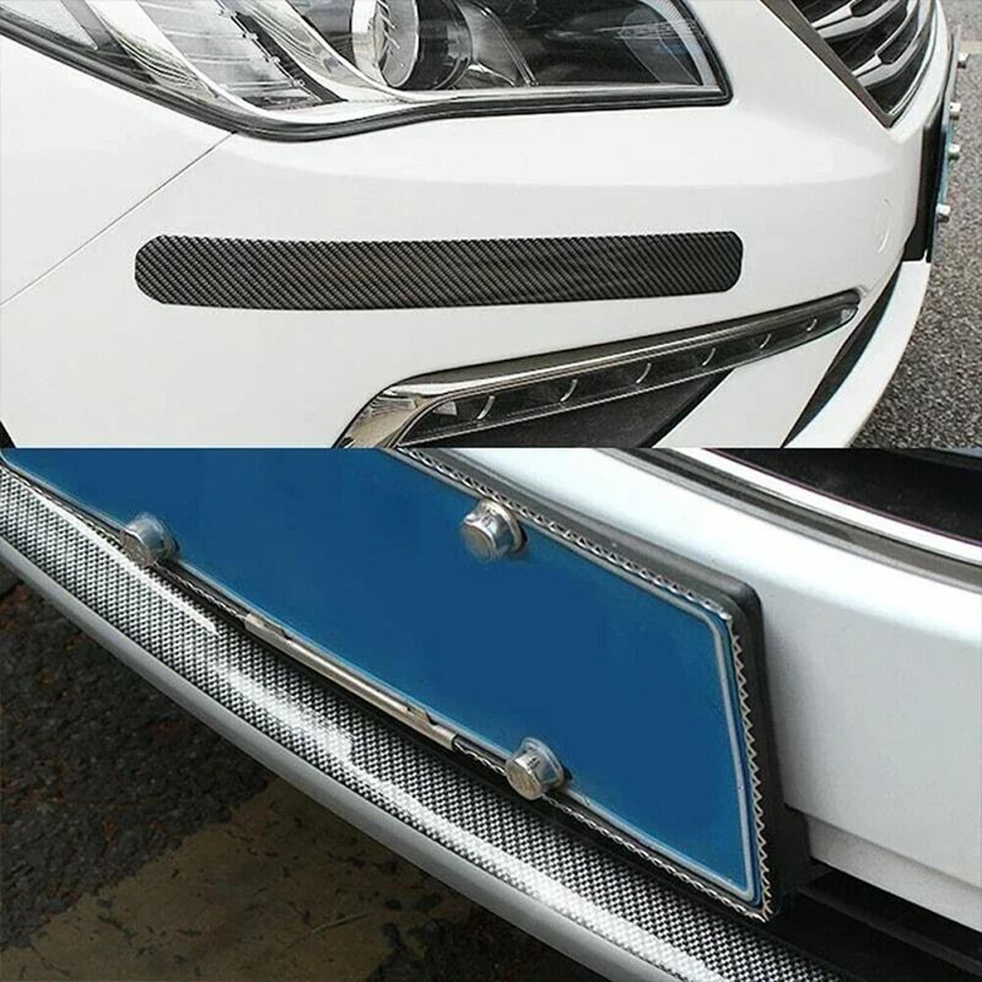 Universal Carbon Fiber Car Door Sill Protector Anti Scratch Bumper Guard Strip 4