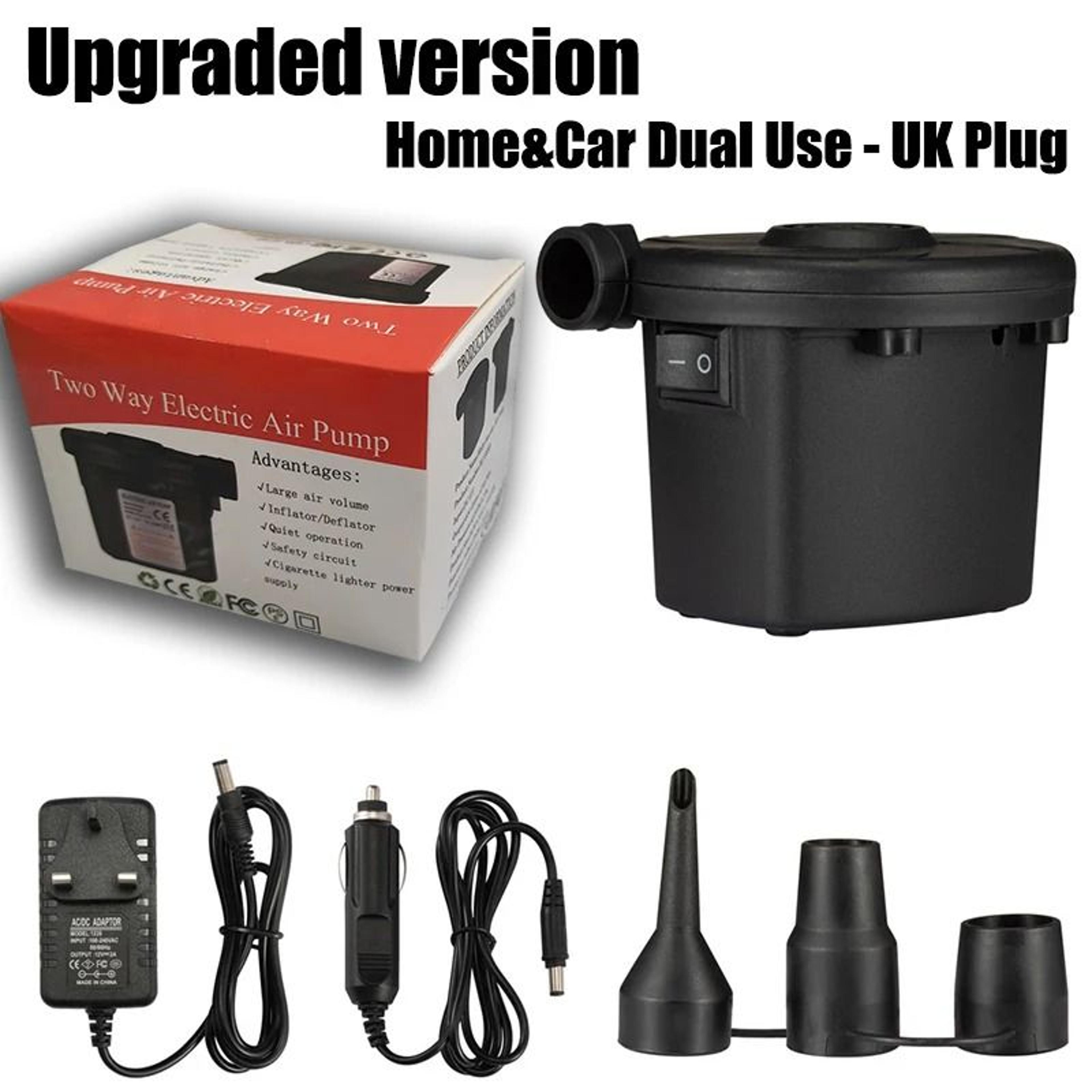 Portable Electric Air Pump Mini Inflator For Air Mattresses Pool Floats And Camping Gear 12