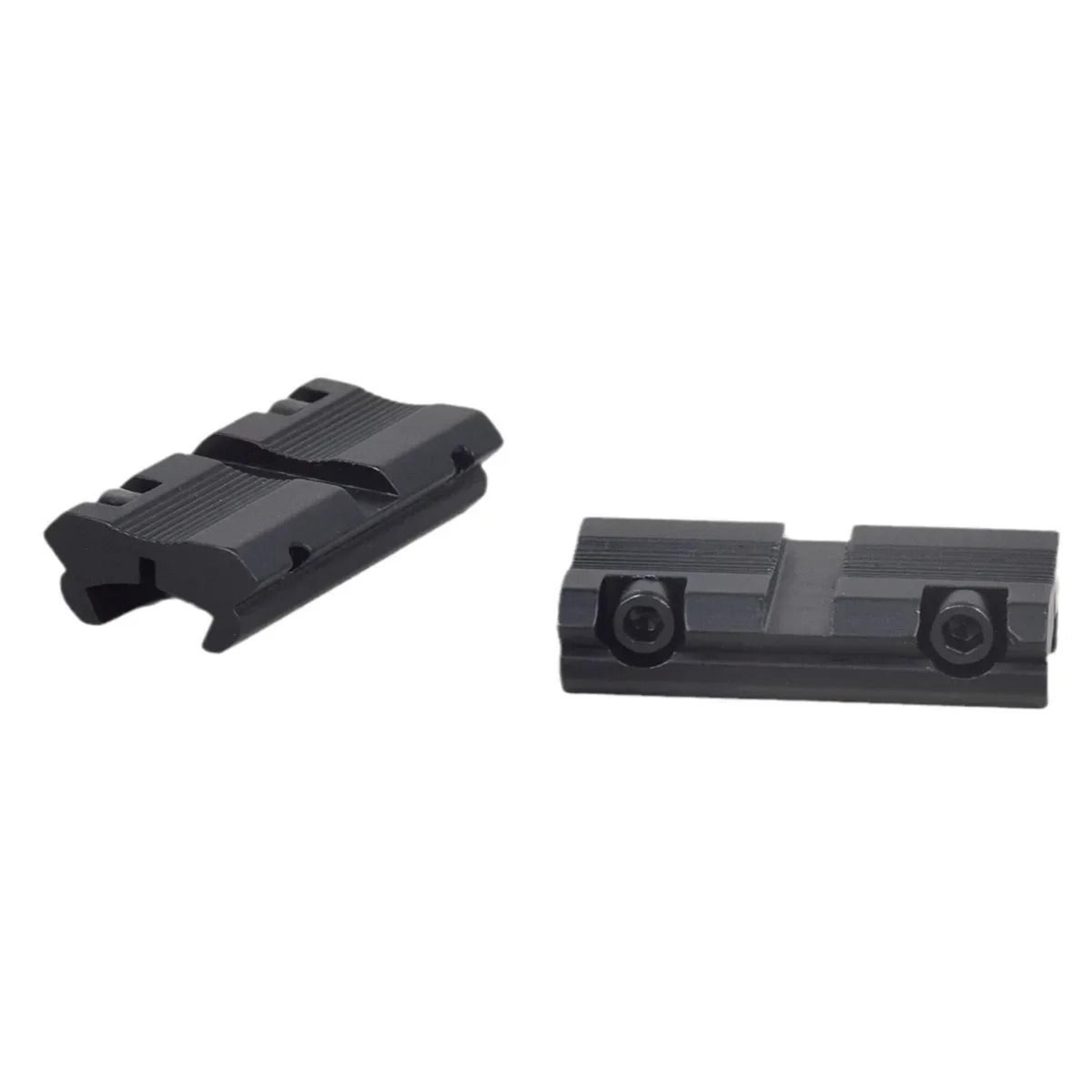 2 Pack Low Profile 11mm Dovetail To 20mm Picatinny Weaver Rail Adapter Mount 4