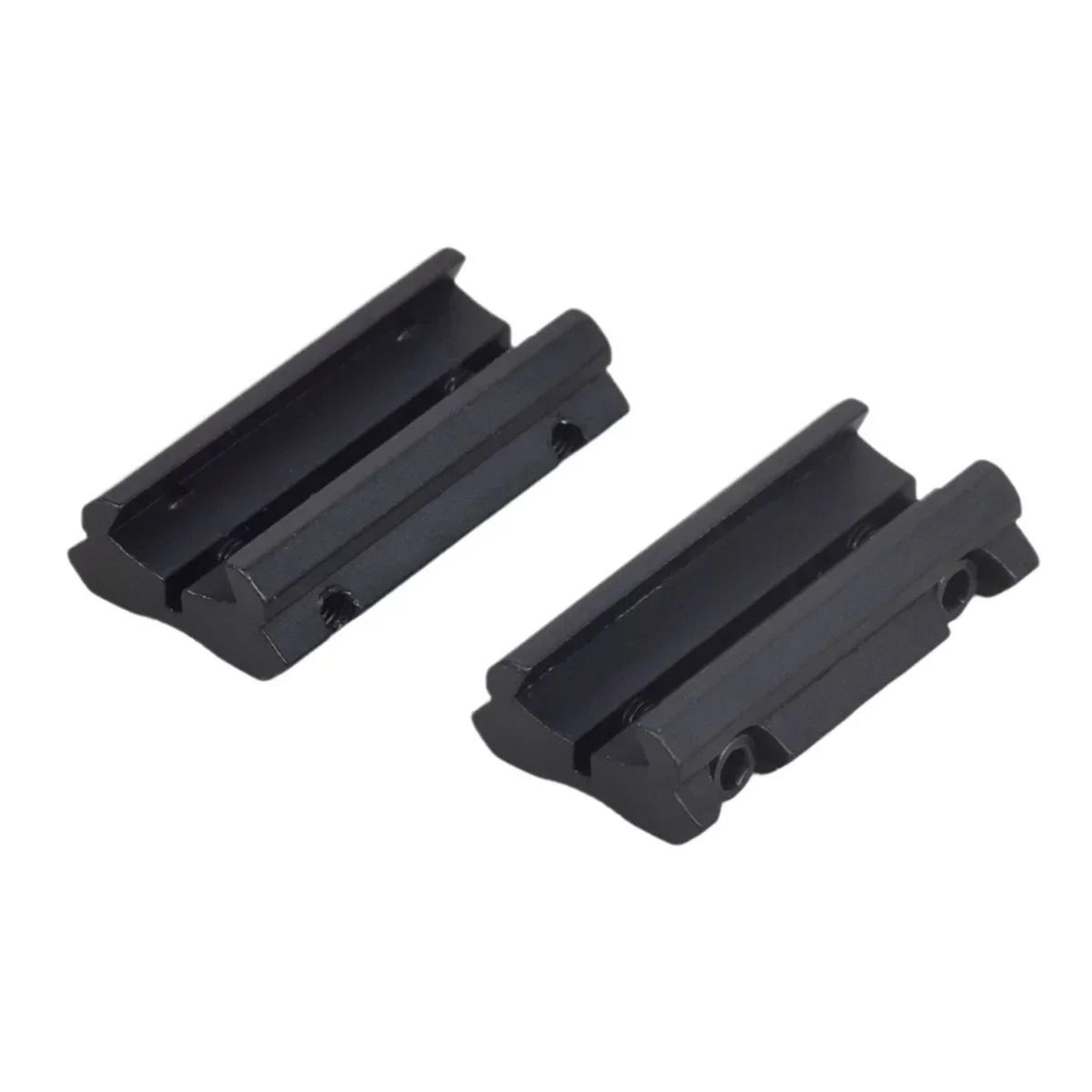 2 Pack Low Profile 11mm Dovetail To 20mm Picatinny Weaver Rail Adapter Mount 5