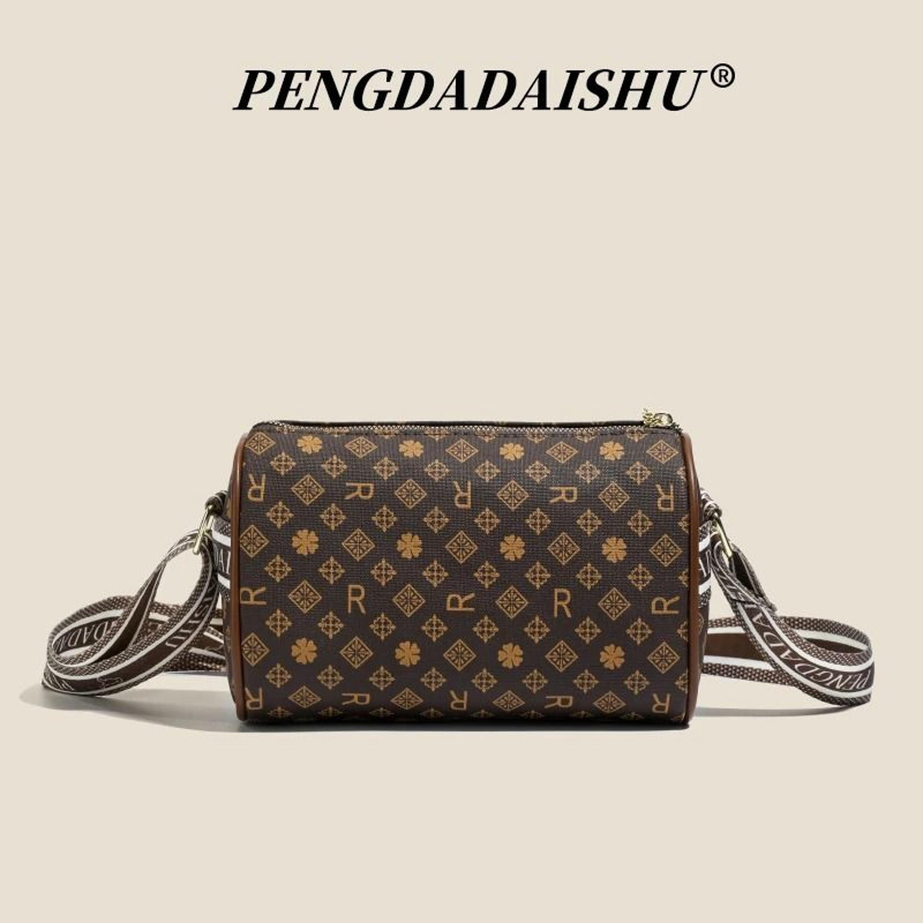 Retro Alphabet Print Pillow Shoulder Bag Womens Crossbody Purse 3