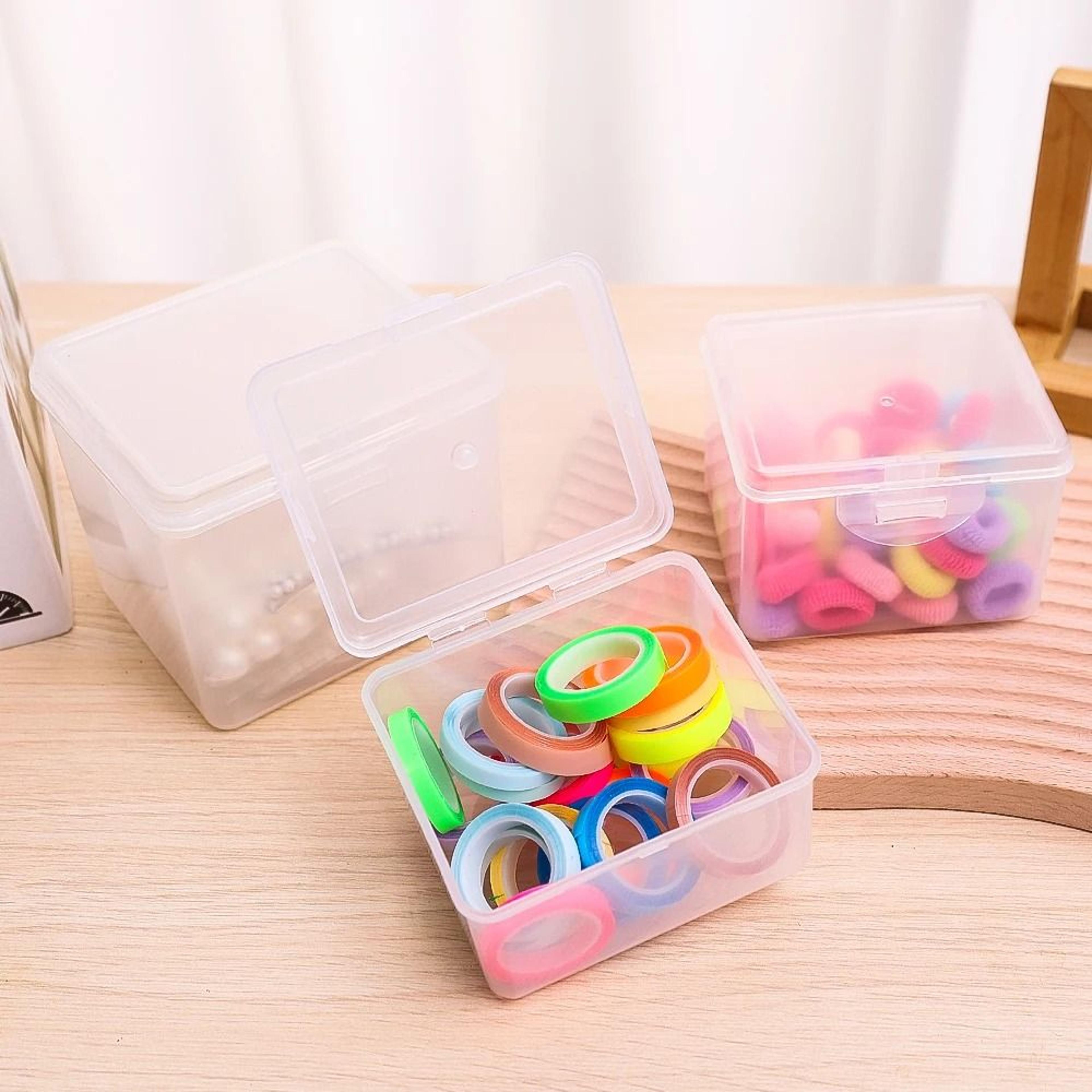 Clear Plastic Storage Box With Lid Multipurpose Organizer Case For Jewelry Crafts And Office Suppli 3