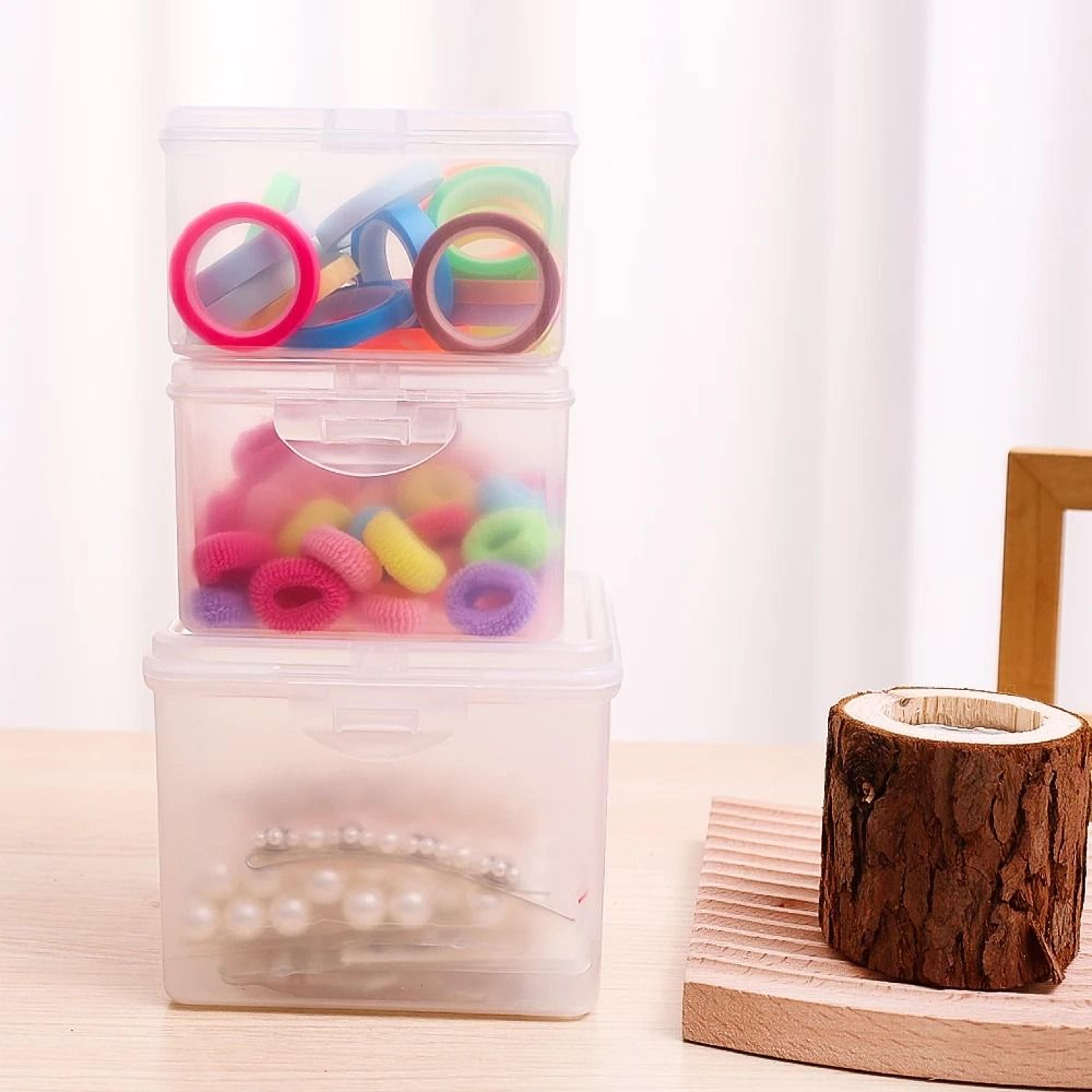Clear Plastic Storage Box With Lid Multipurpose Organizer Case For Jewelry Crafts And Office Suppli 5