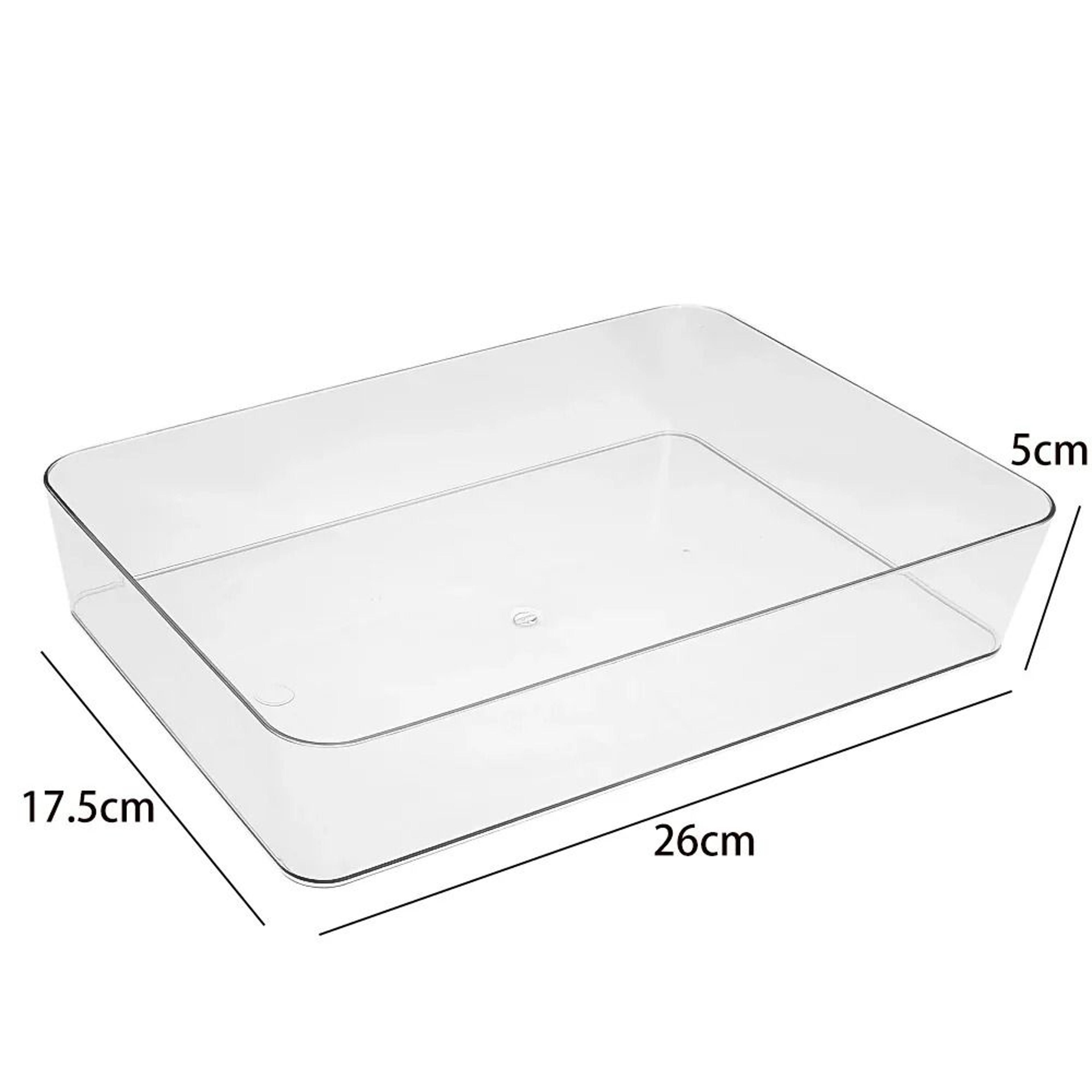Clear Plastic Storage Box Large Capacity Desktop Organizer For Makeup Jewelry And Office Supplies 9