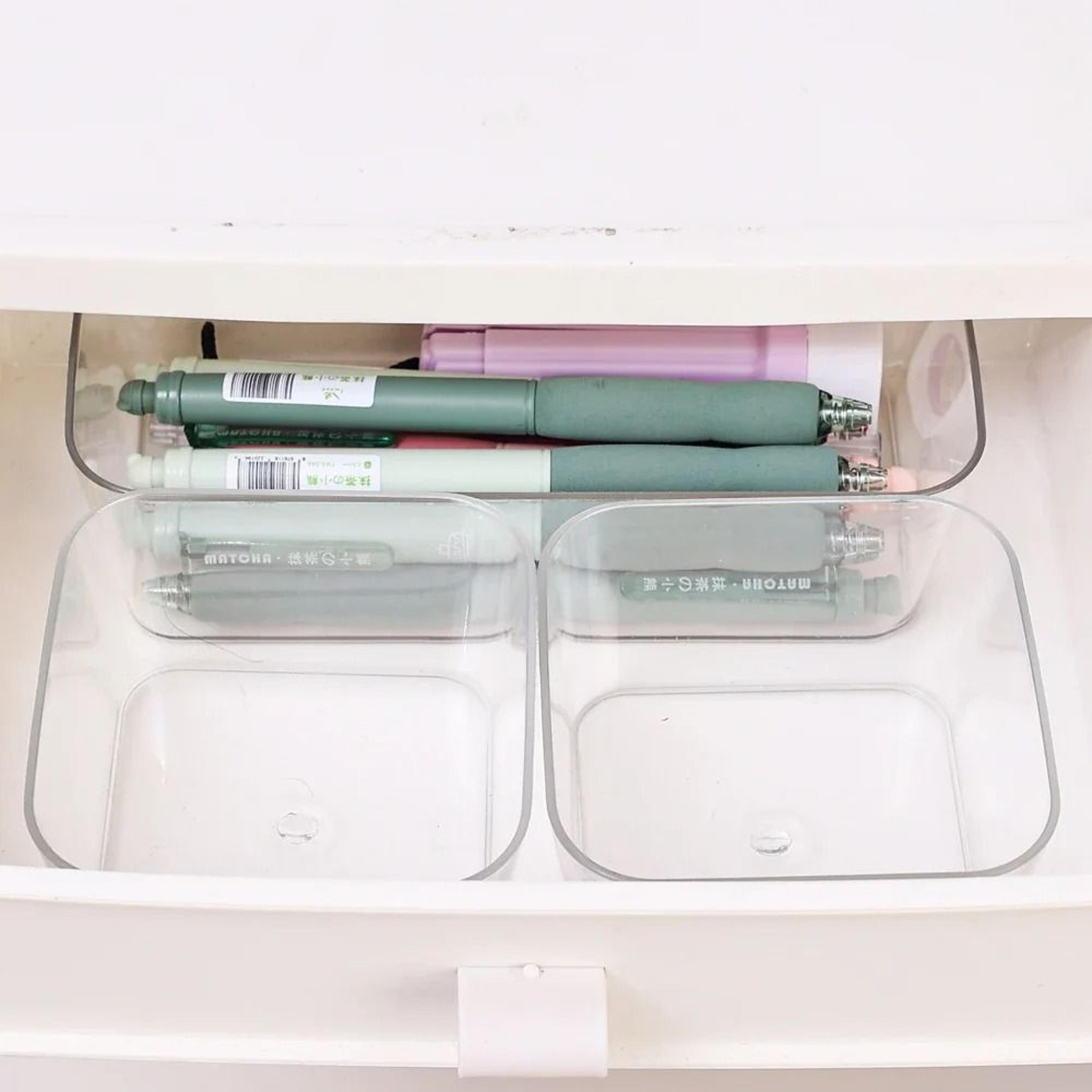 Clear Plastic Storage Box Large Capacity Desktop Organizer For Makeup Jewelry And Office Supplies 5