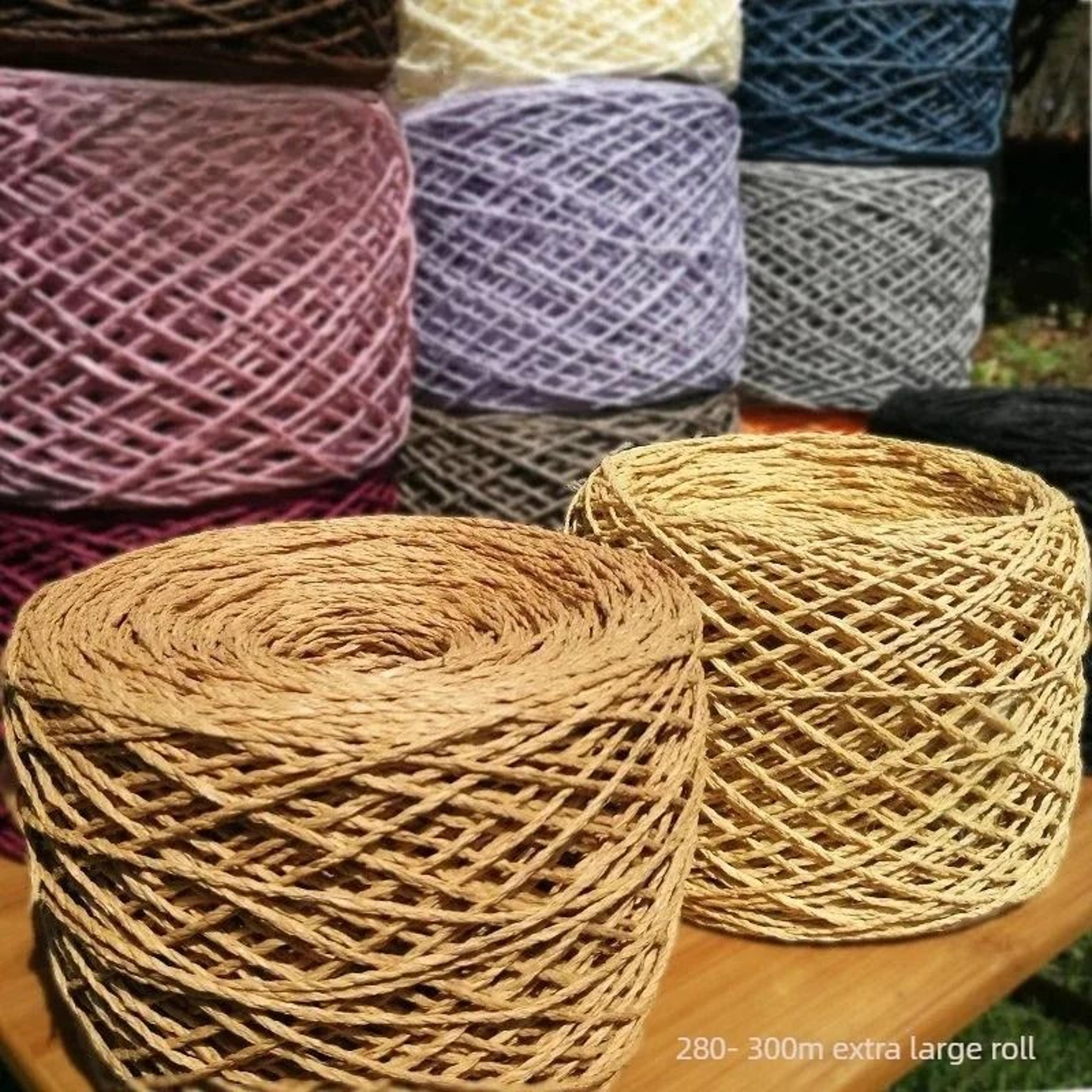 Chunky Paper Raffia Yarn For Crochet Knitting Bags Hats And DIY Crafts 1