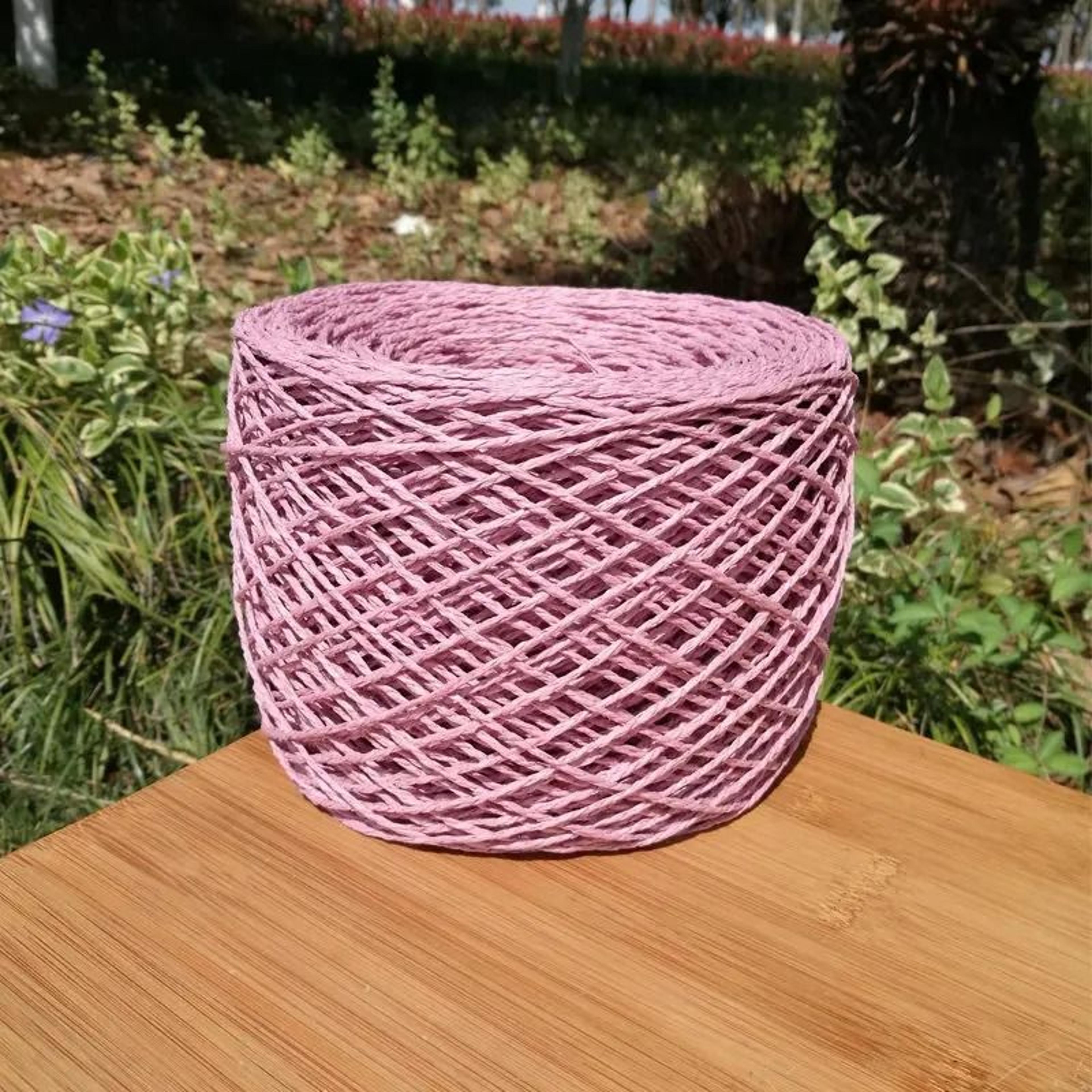 Chunky Paper Raffia Yarn For Crochet Knitting Bags Hats And DIY Crafts 16