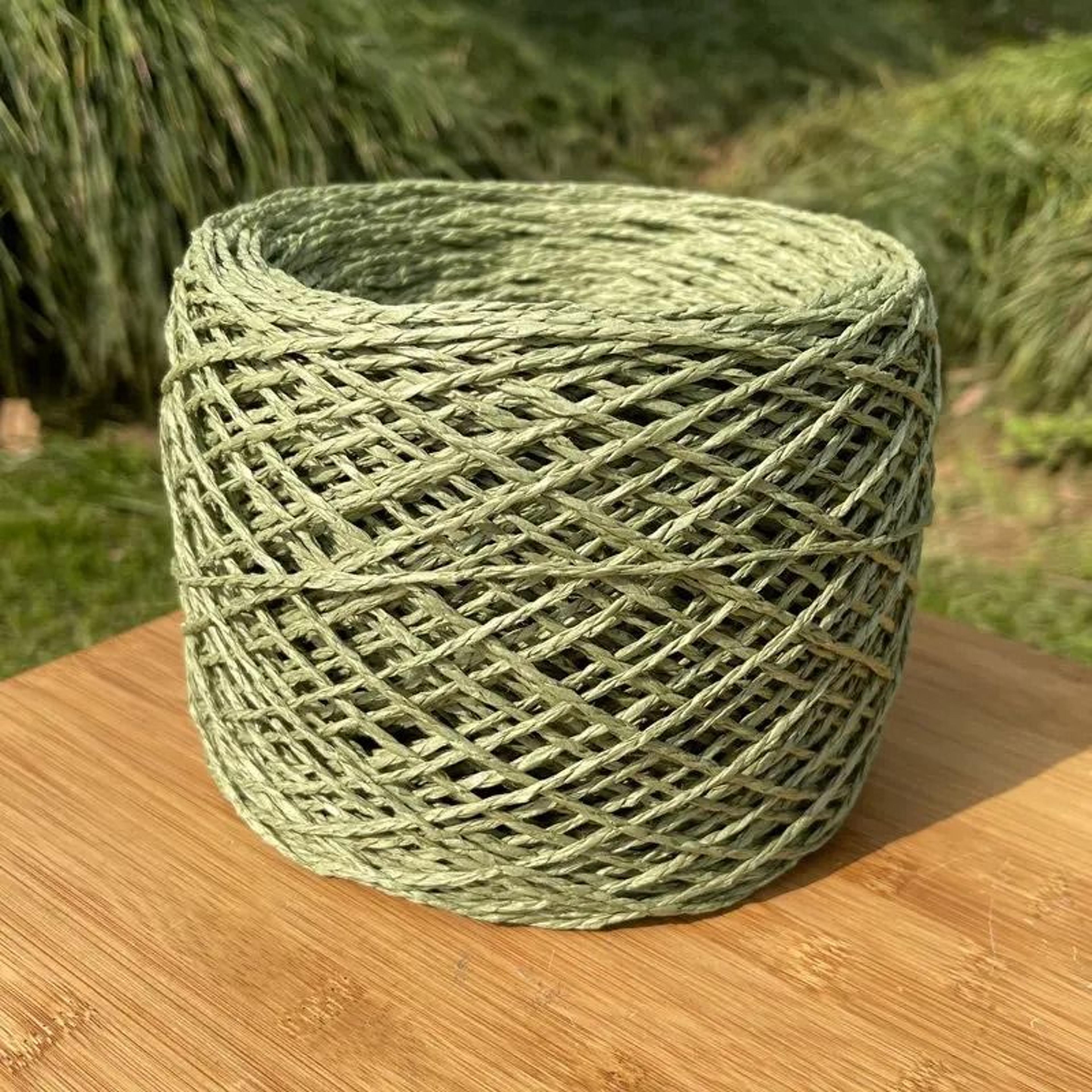 Chunky Paper Raffia Yarn For Crochet Knitting Bags Hats And DIY Crafts 17