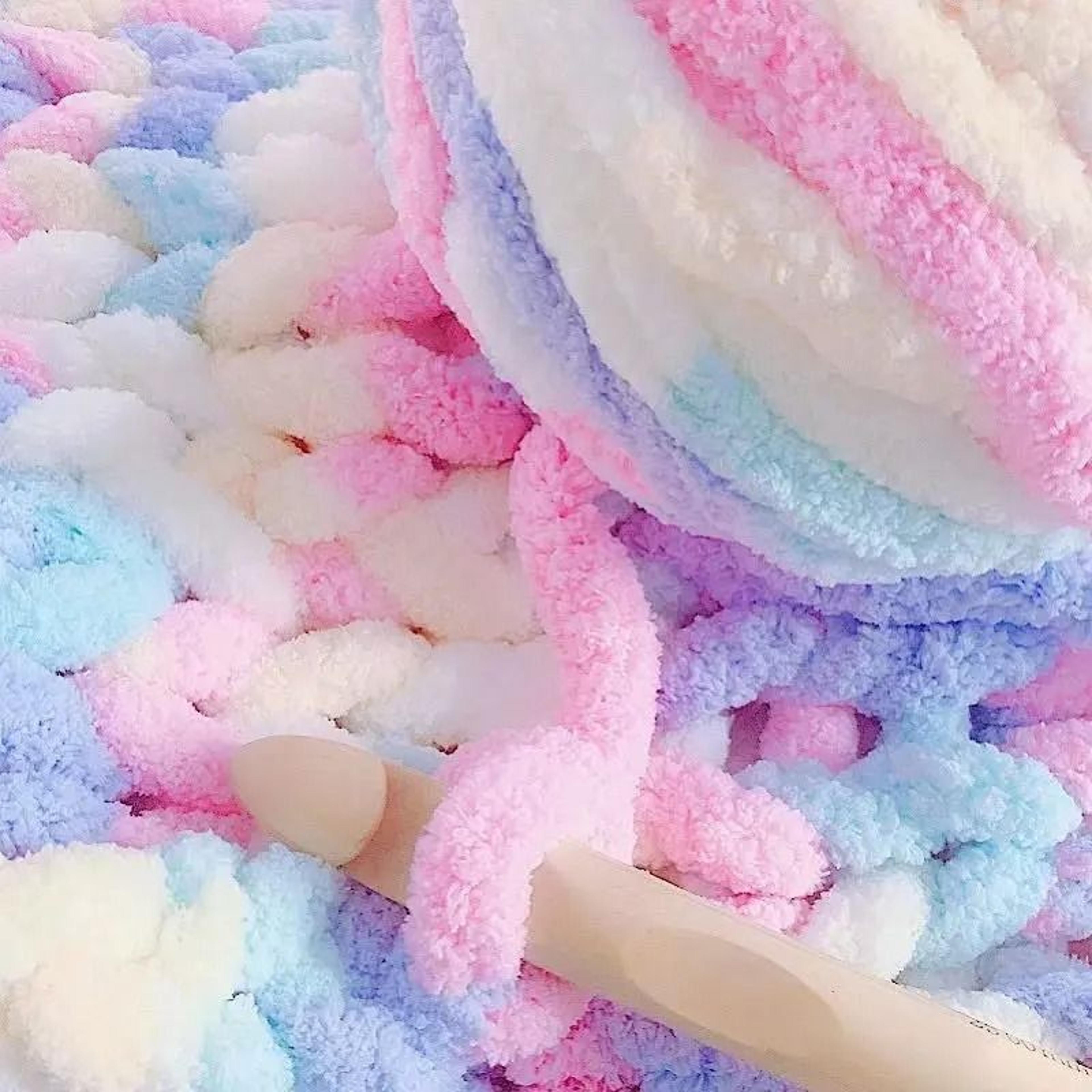 Giant Chenille Chunky Yarn For Blanket Arm Knitting Crochet And Home DIY Crafts 1