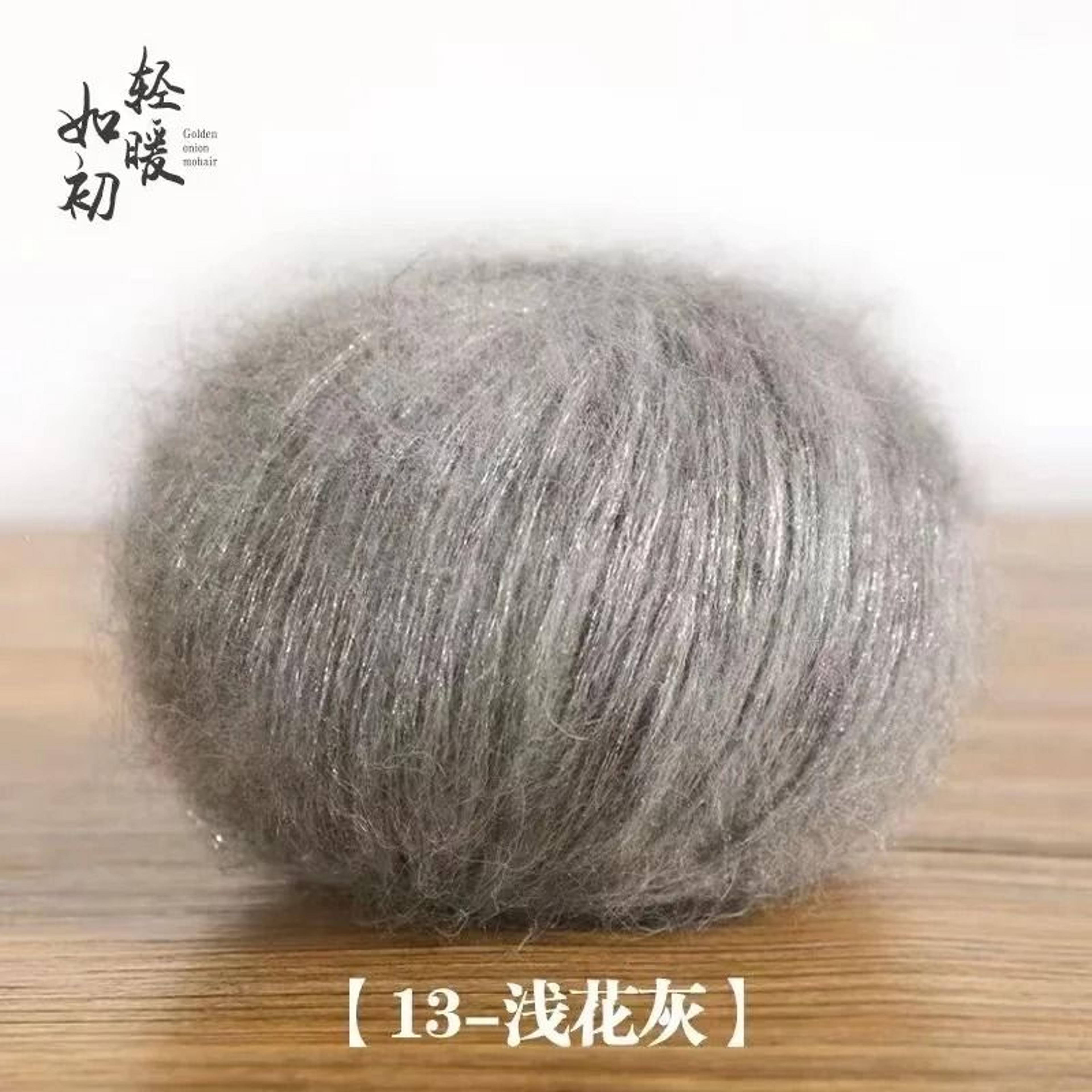 Metallic Mohair Chunky Yarn For Knitting Sweaters Scarves Shawls And DIY Crafts 19
