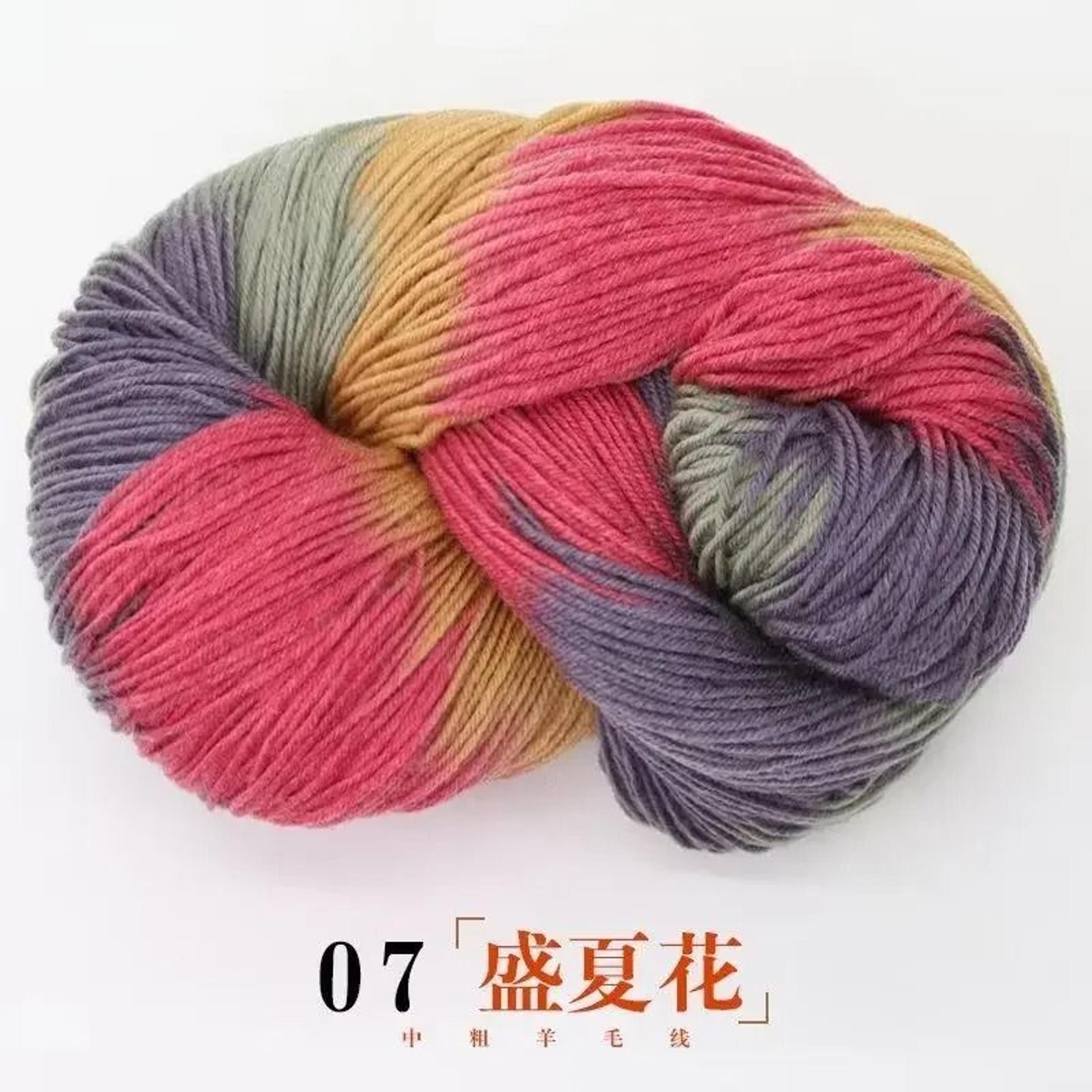 Colorful 4 Ply Chunky Yarn For Knitting Crochet Sweaters Blankets And DIY Crafts 12