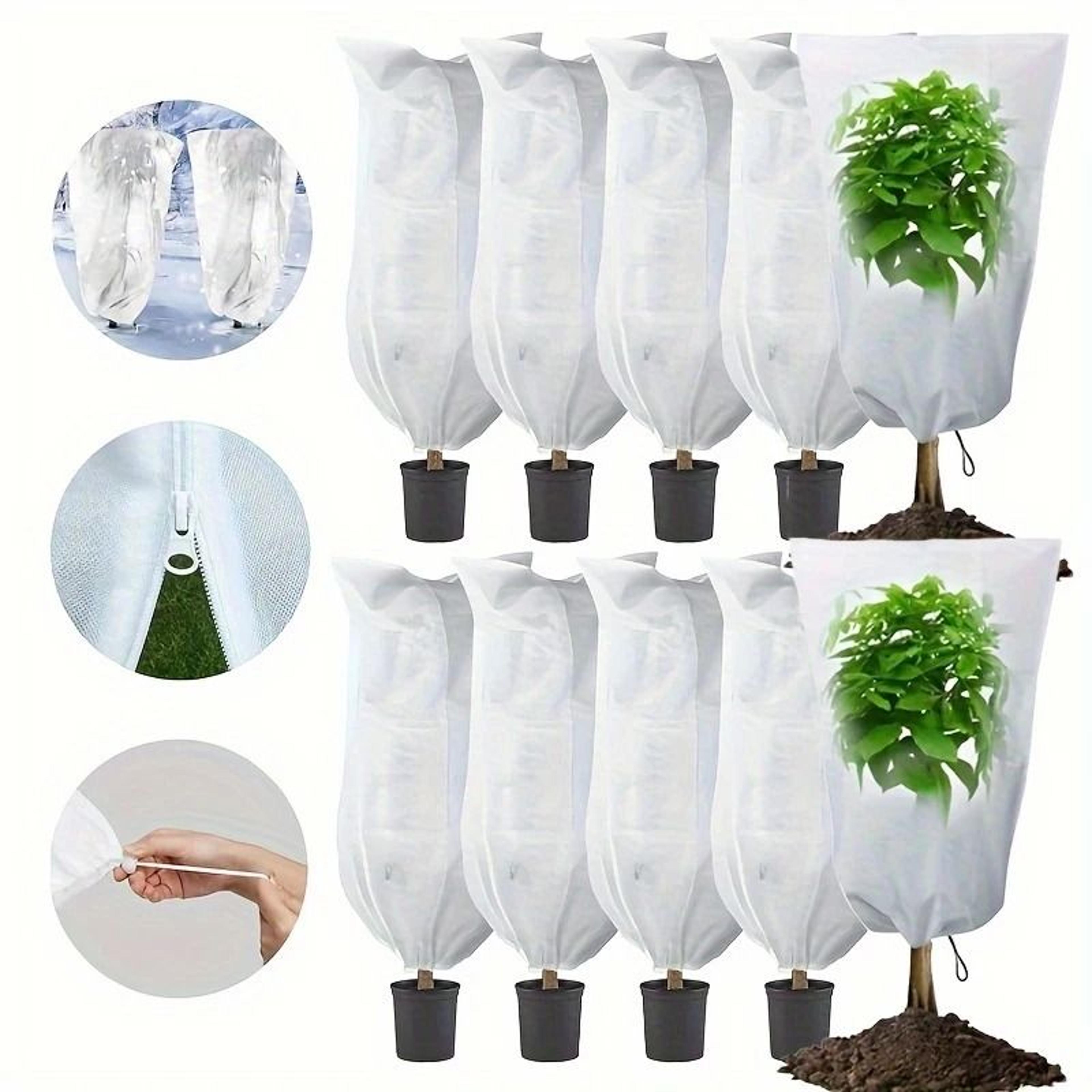 Large Frost Protection Plant Cover With Zipper And Drawstring 2