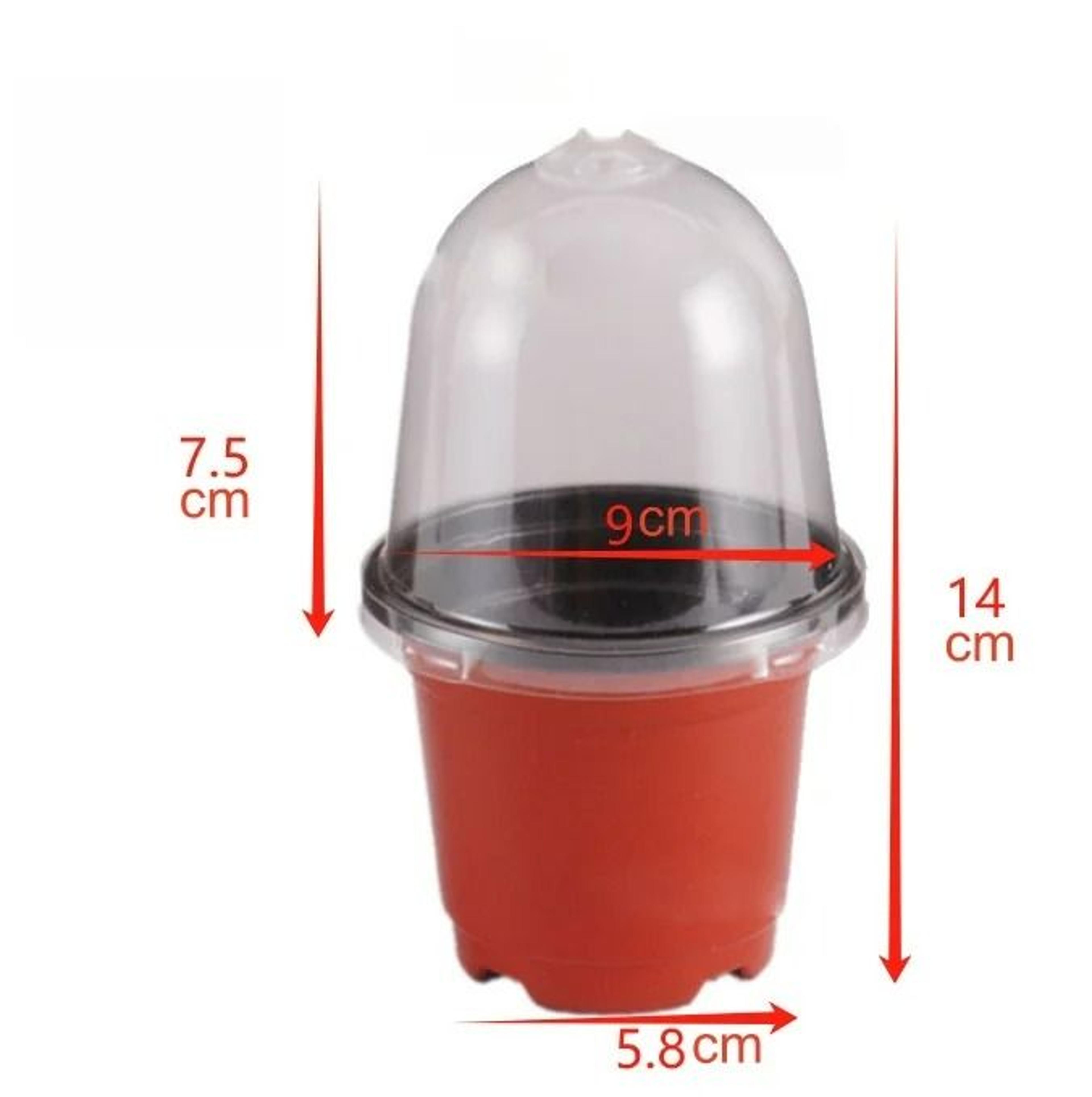 18 Piece Seed Starter Pots With Clear Humidity Domes 4