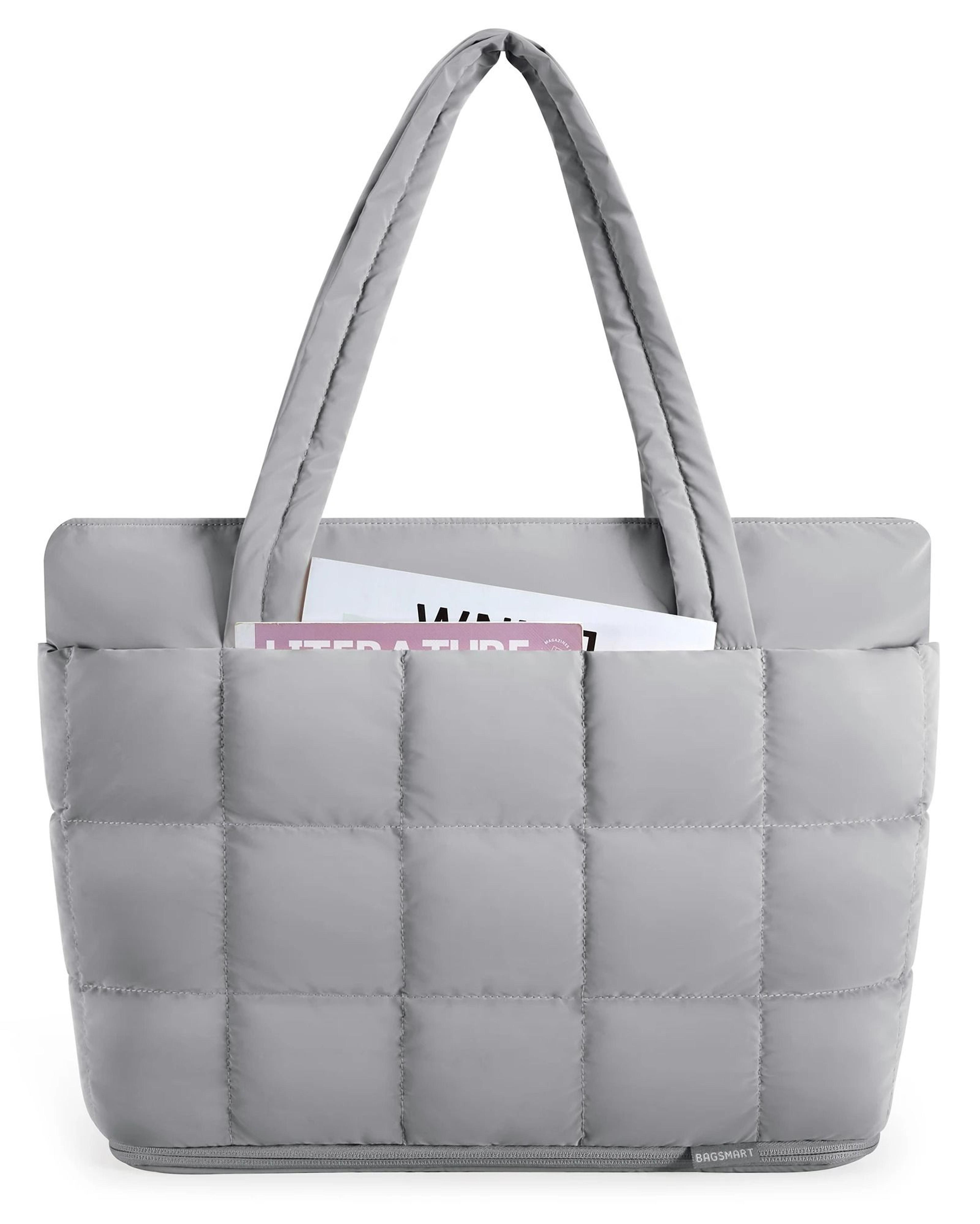 BAGSMART 28L Expandable Puffer Work And Travel Tote 7