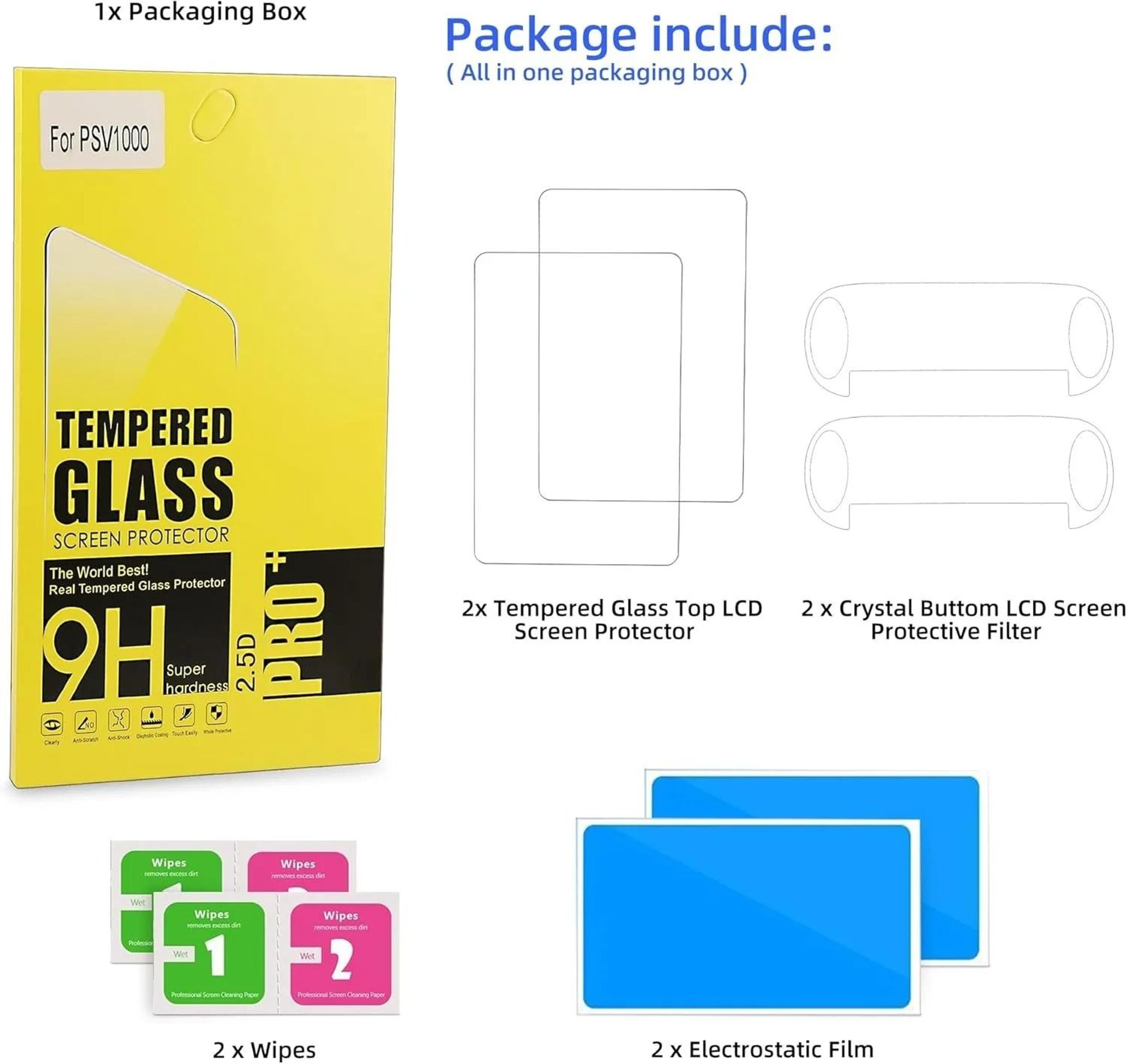 Front And Back Screen Protector Set For PS Vita 6