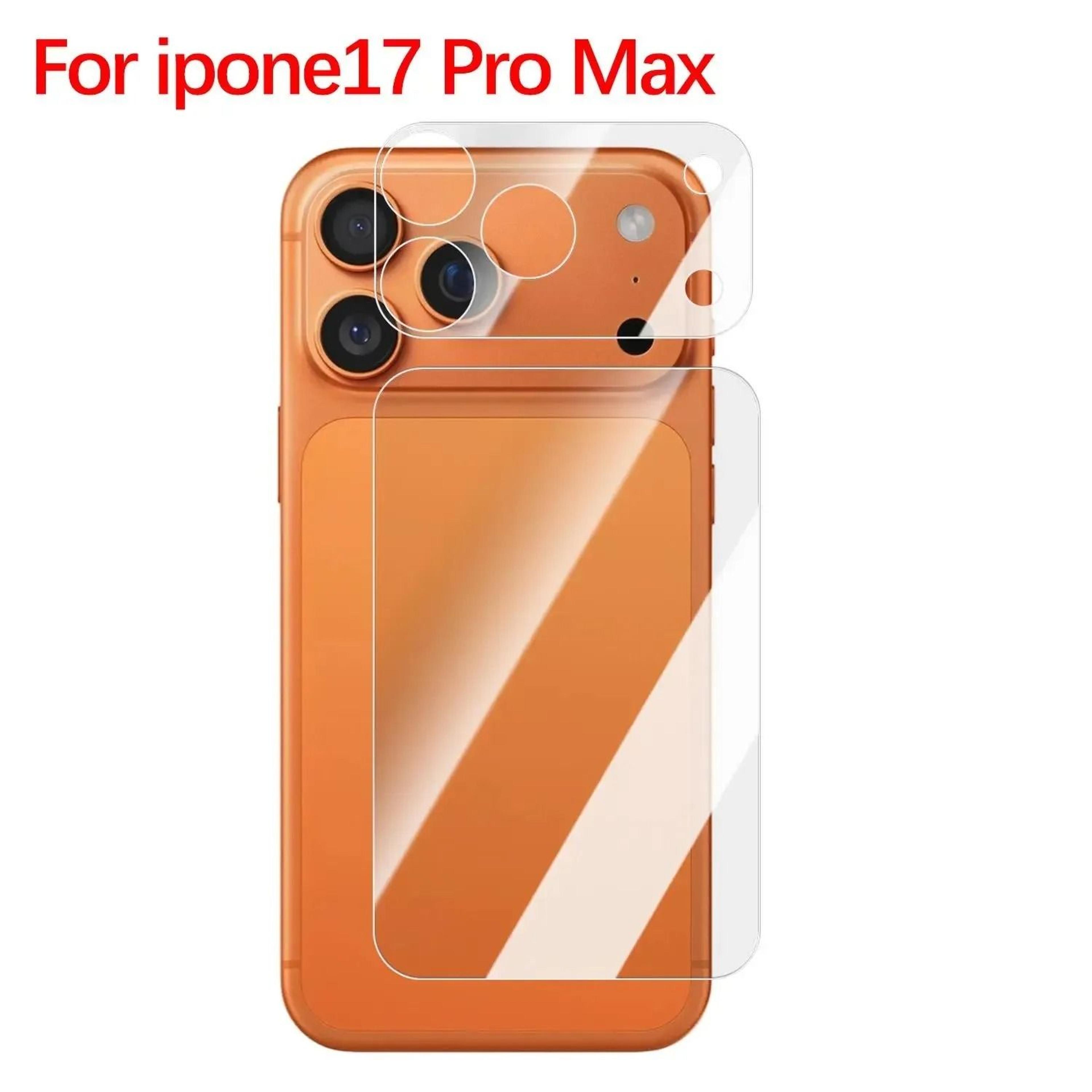 Clear Back And Camera Lens Protector For IPhone 17 Pro 6