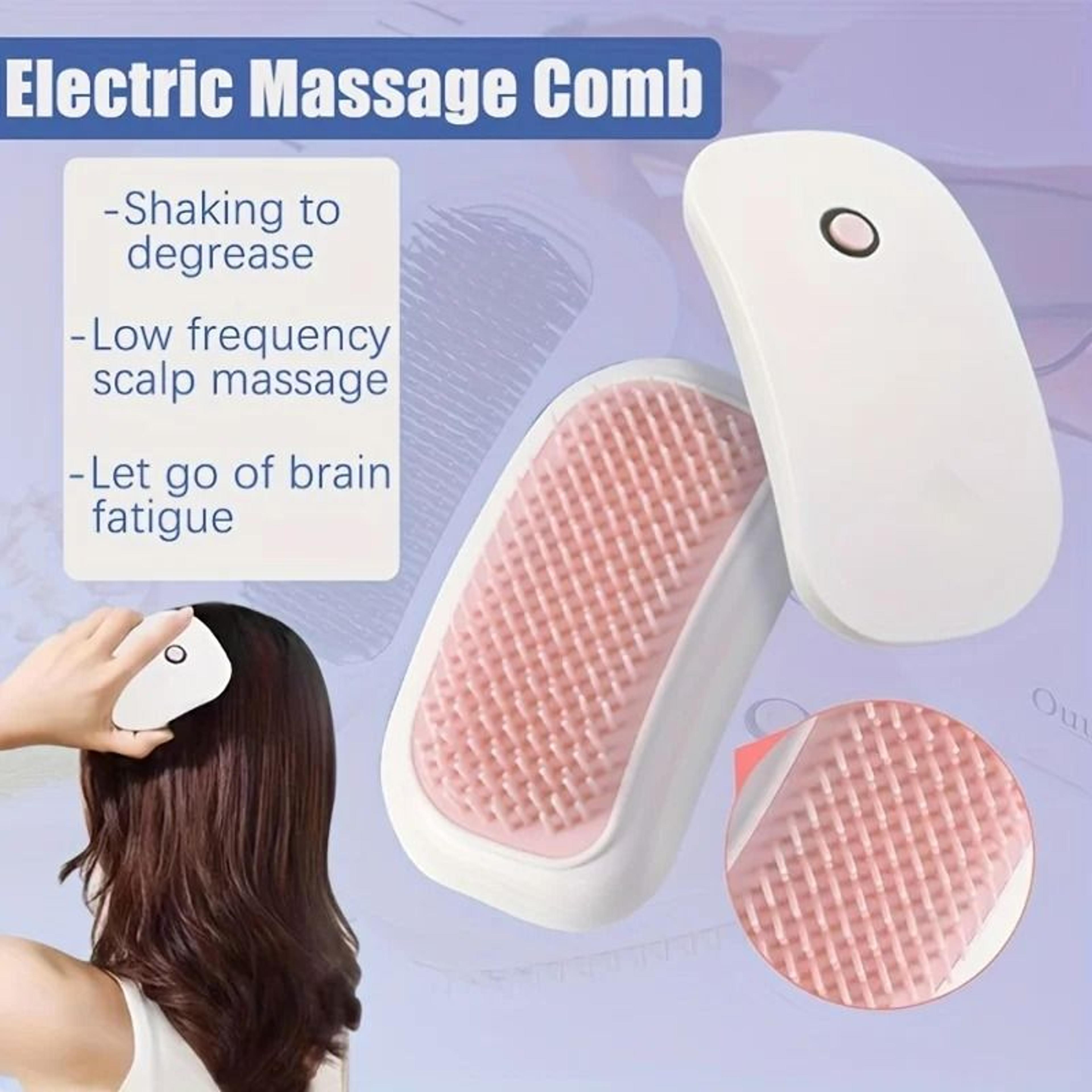 portable electric vibrating scalp massager brush