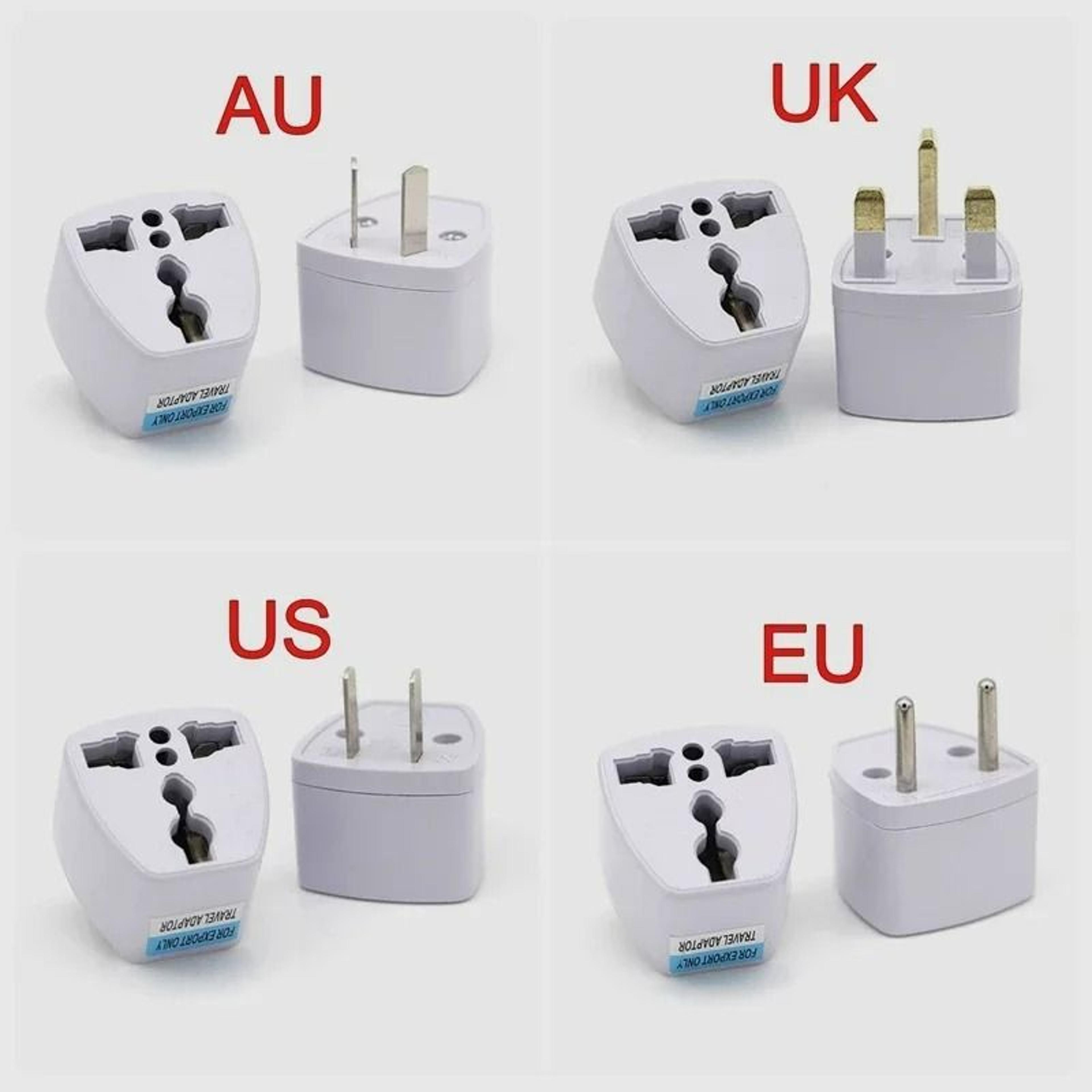 EuroLink Universal Two Pin Travel Plug Adapter 5