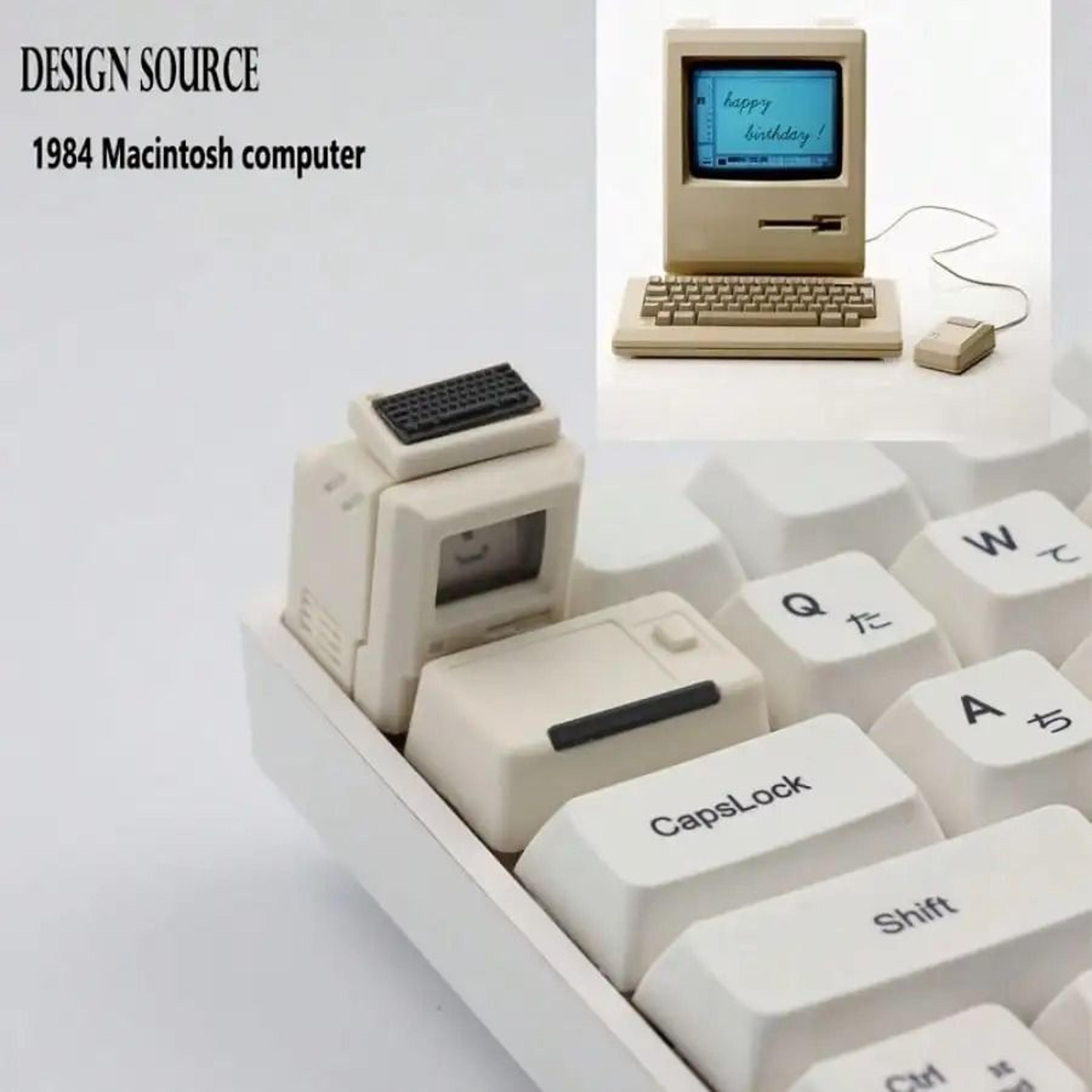 RetroMac Glowing Mini Computer Keycap 3