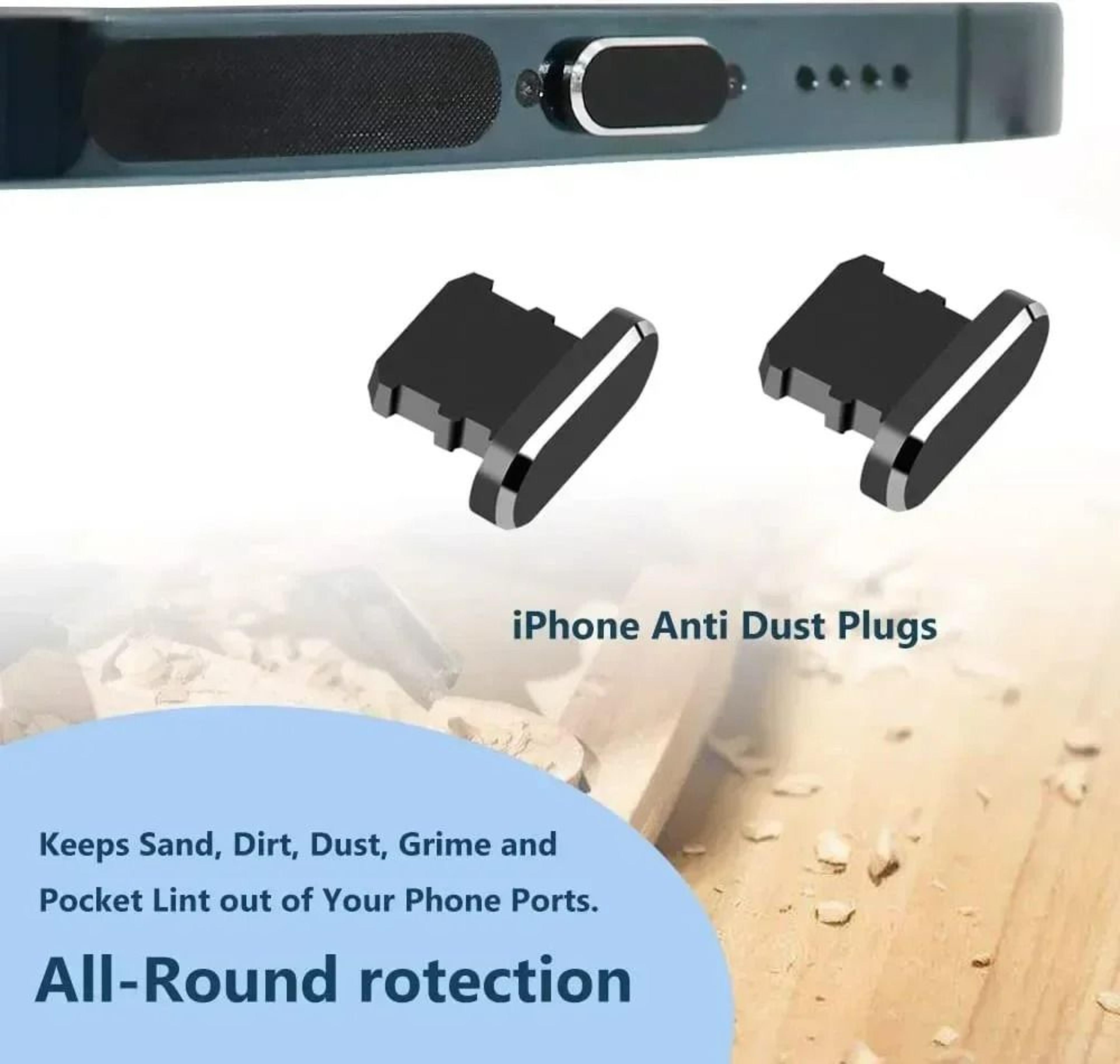 Phone Charging Port Dust Plug And Cleaning Brush Set 2