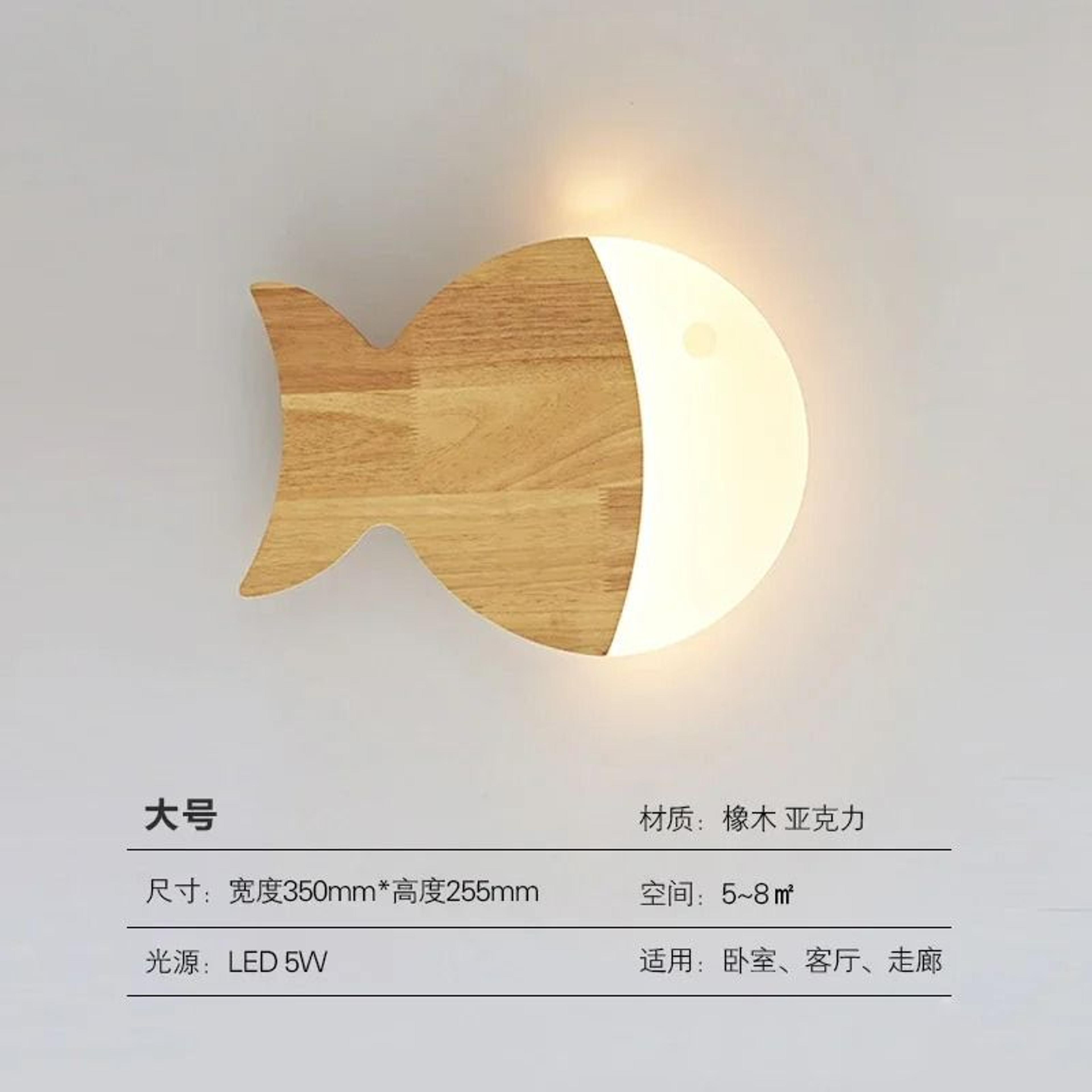Wooden Storybook Kids Wall Lamp 13