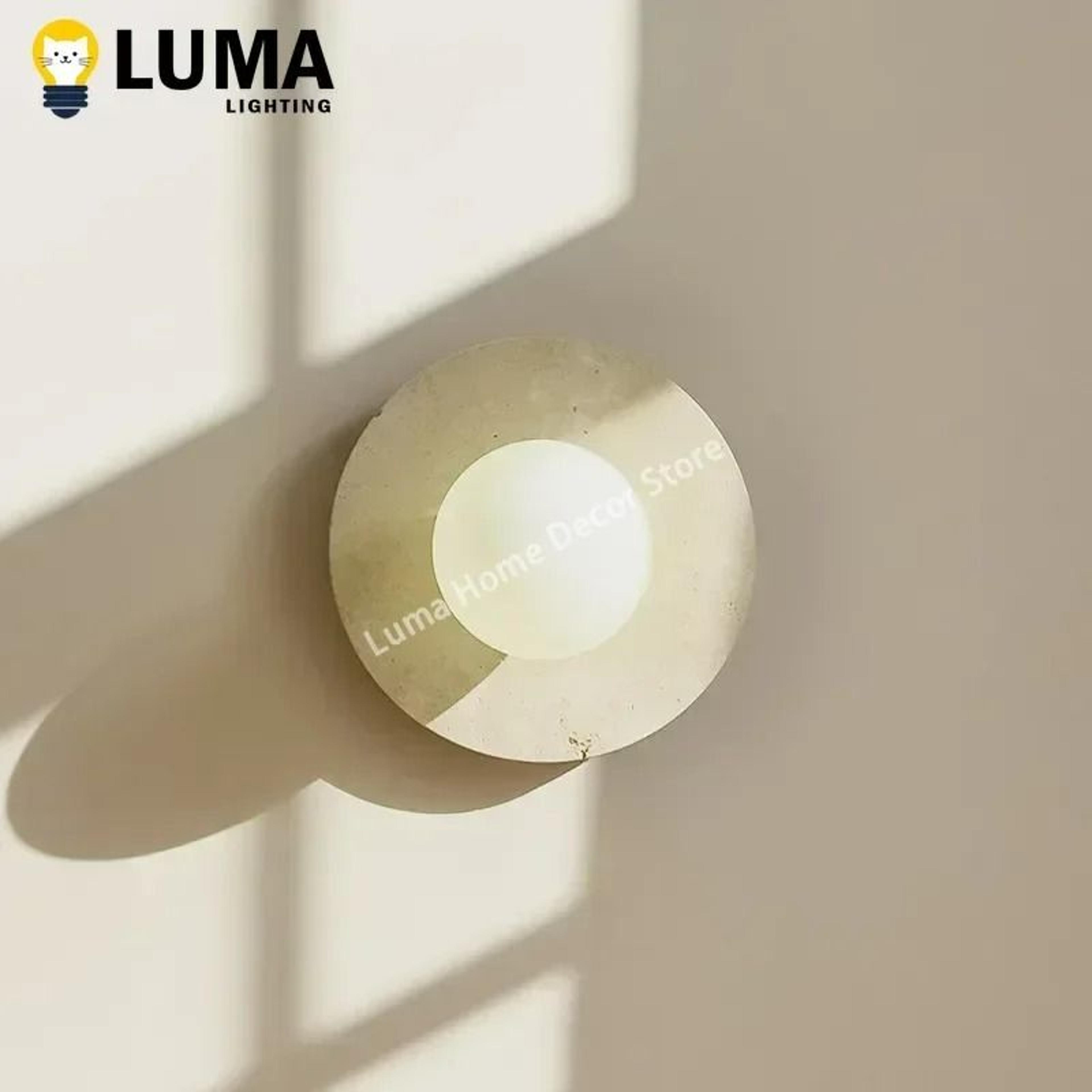 Travertine Globe Wall Ceiling Light 4