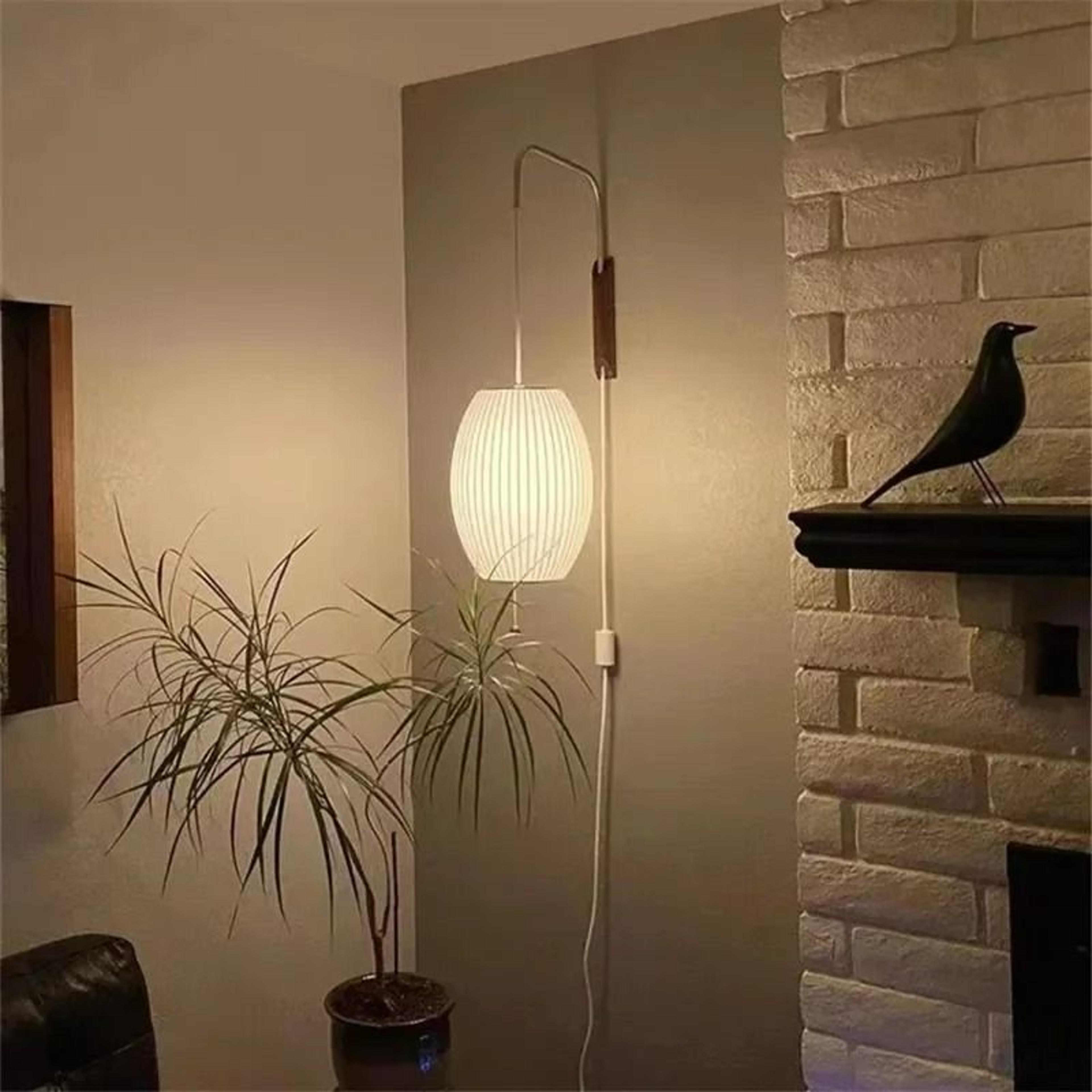 Serene Wabi Sabi Fabric Wall Lamp 3