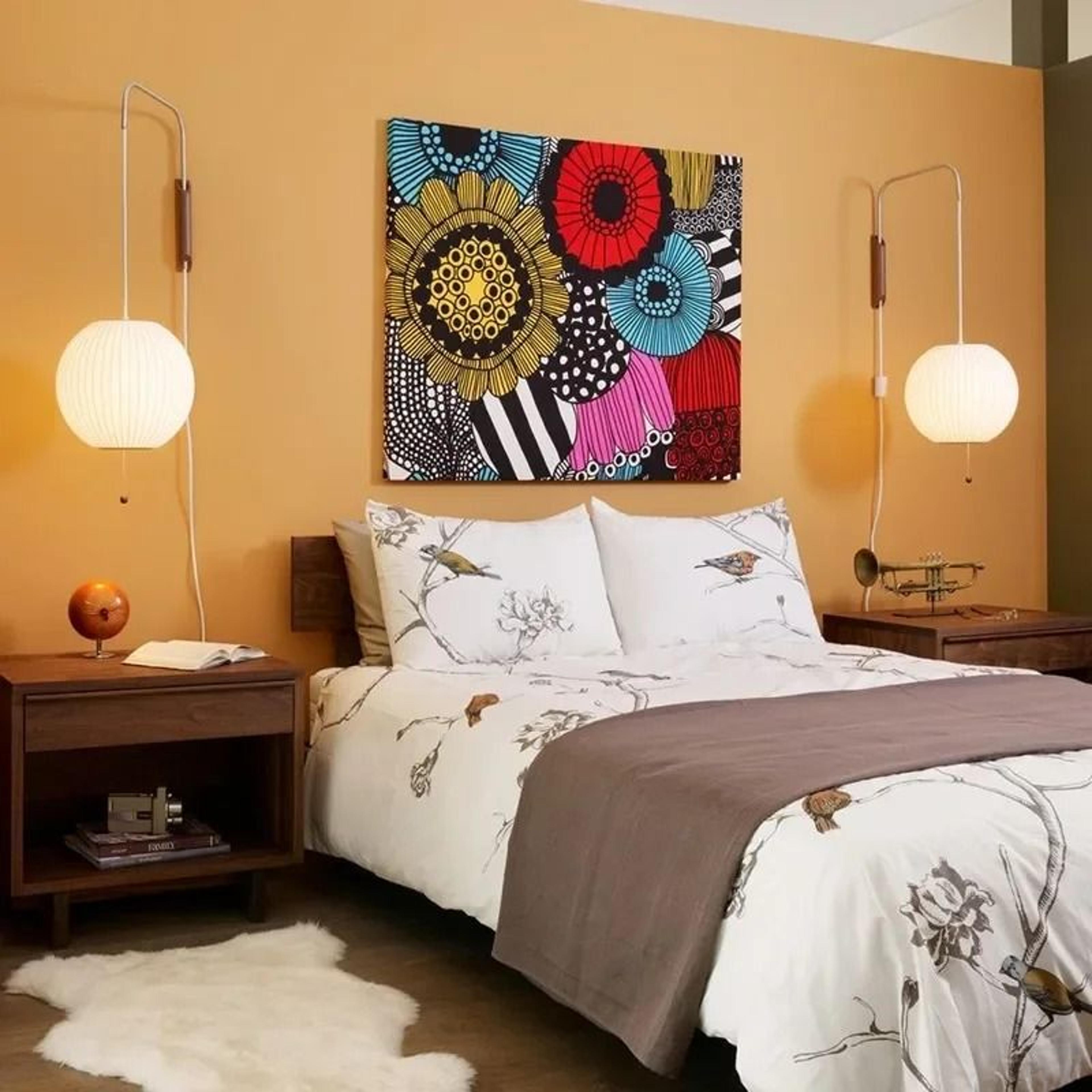 Serene Wabi Sabi Fabric Wall Lamp 5