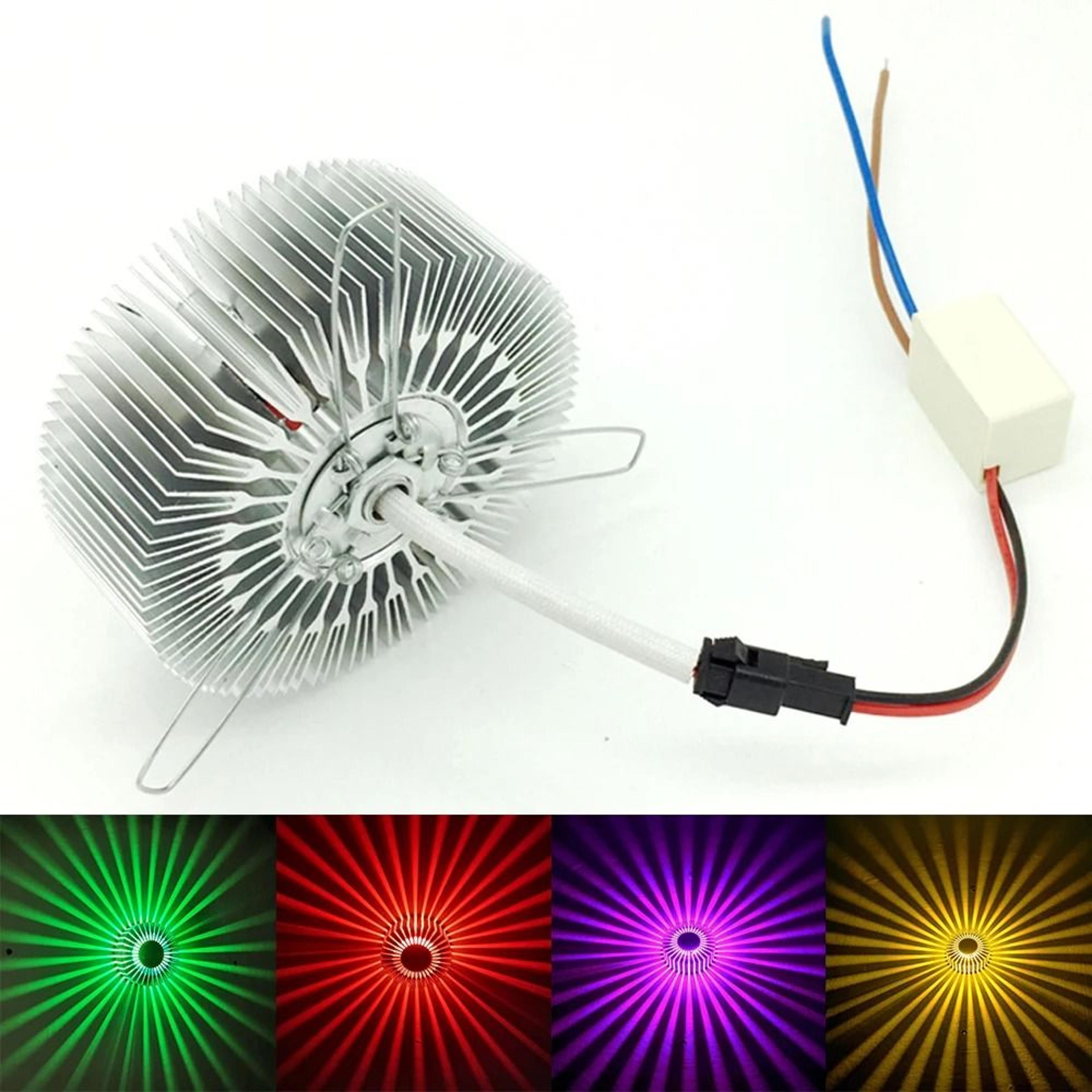 Sunburst RGB Projection Wall Light 5