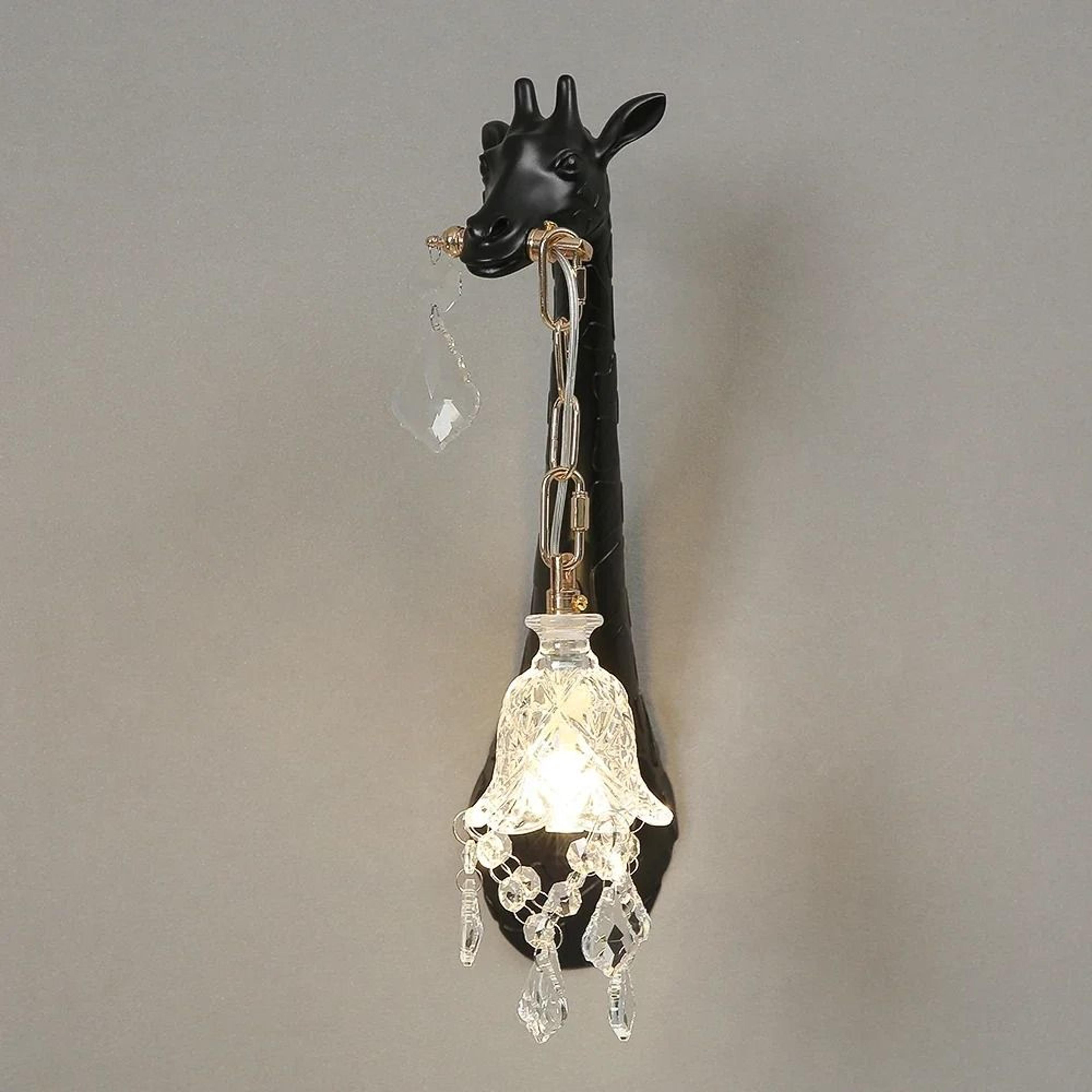 Golden Giraffe Resin Wall Sconce 13