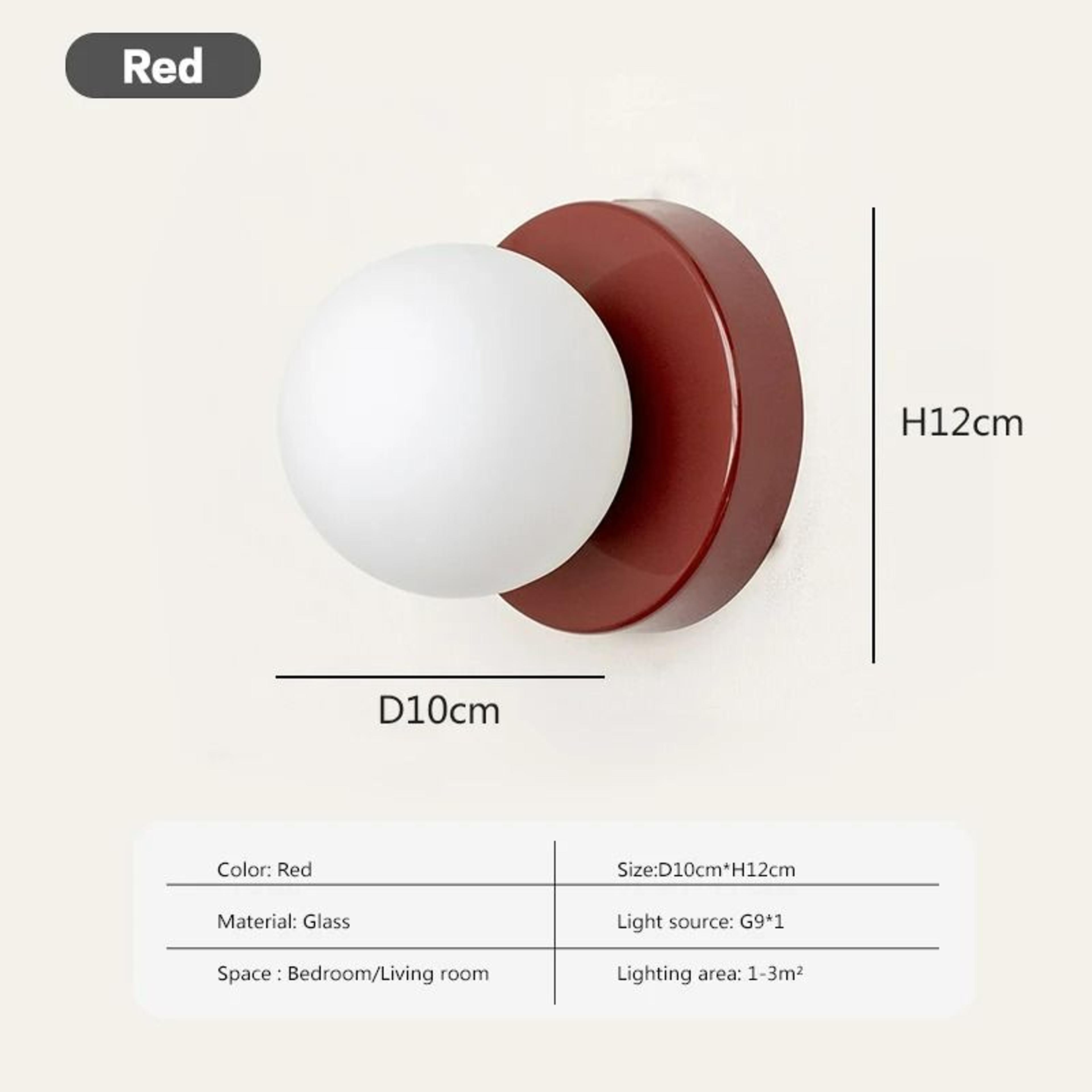 Nordlume G9 Glass Orb Sconce 8