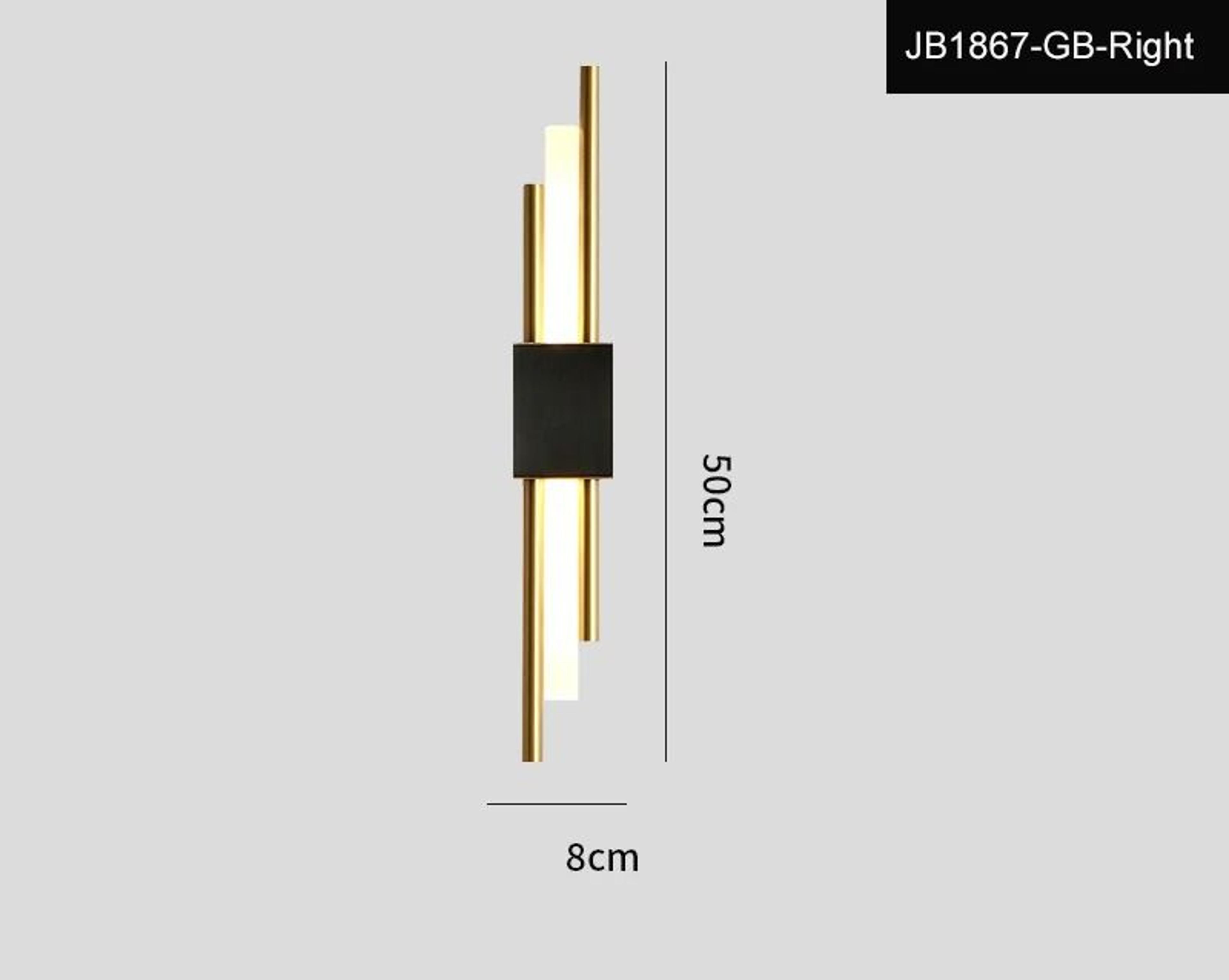Modern Copper Line LED Wall Sconce 6